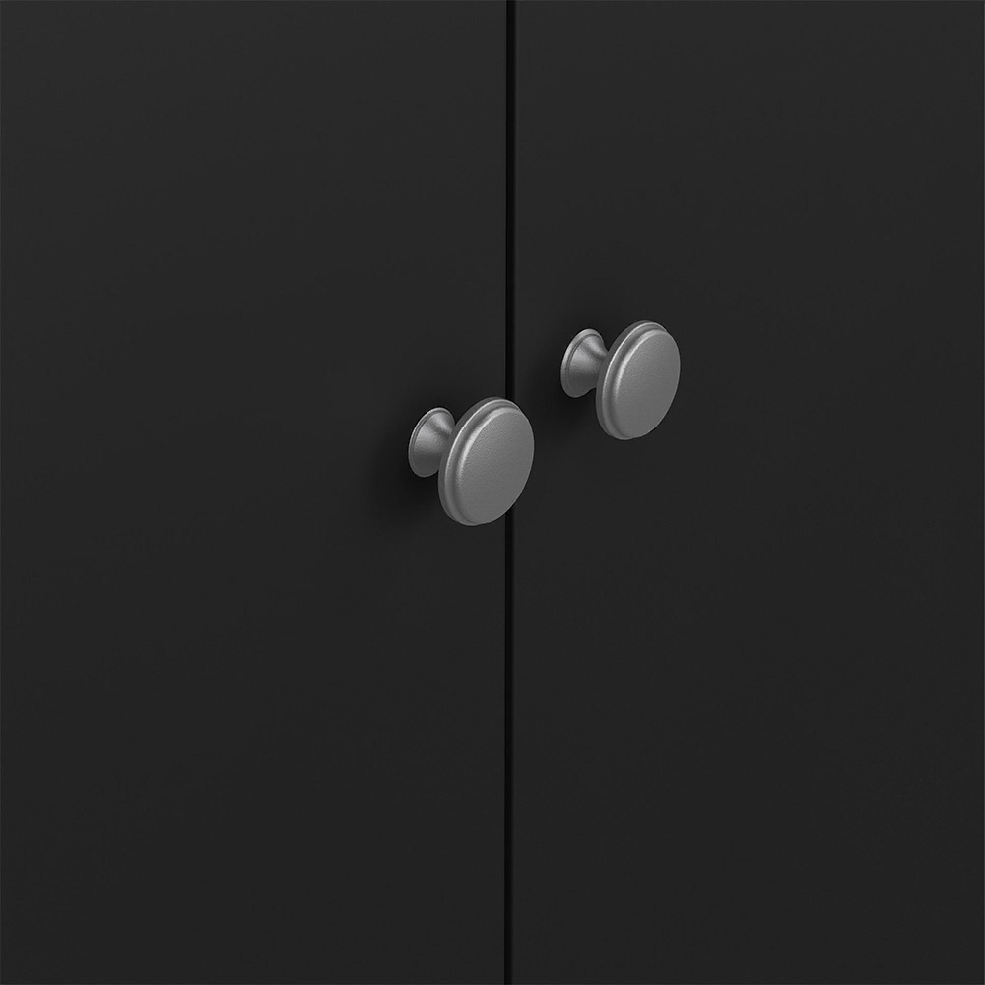 Madrid Wardrobe - 3 Door - Black