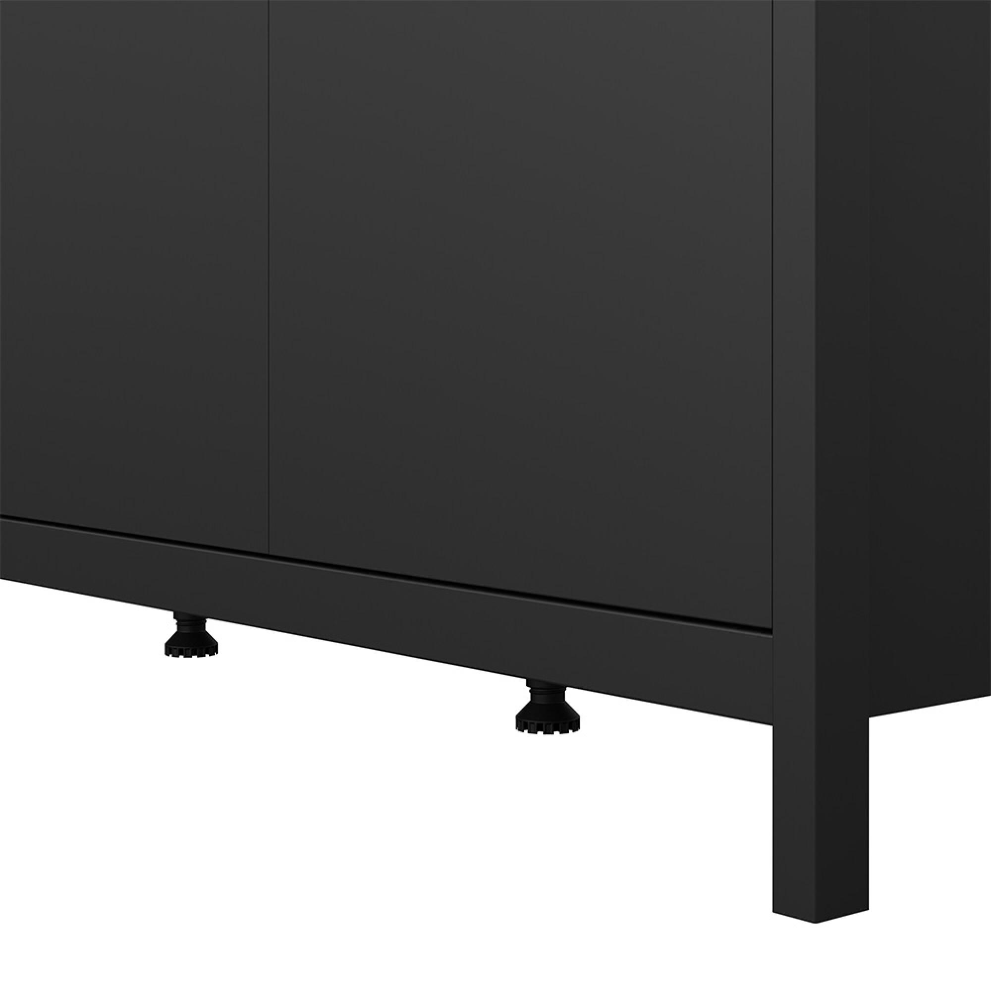Madrid Wardrobe - 3 Door - Black