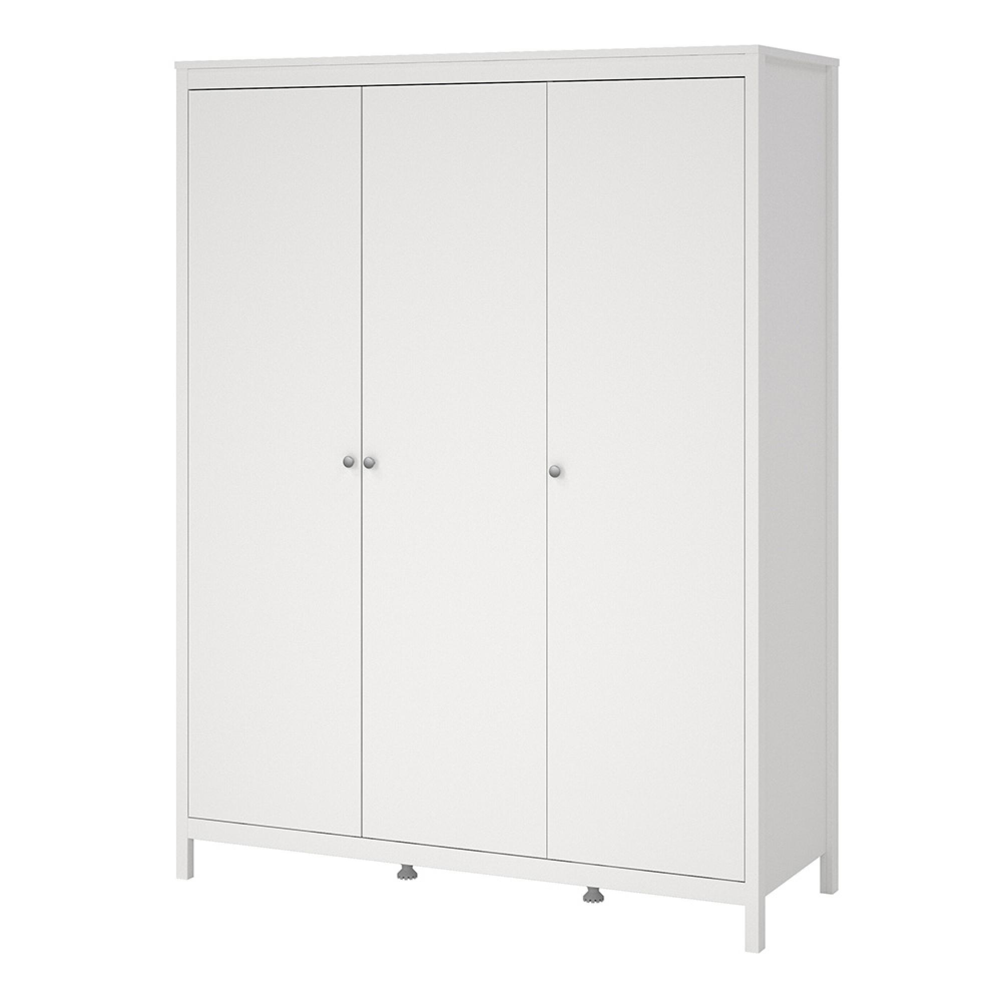 Madrid Wardrobe - 3 Door - White