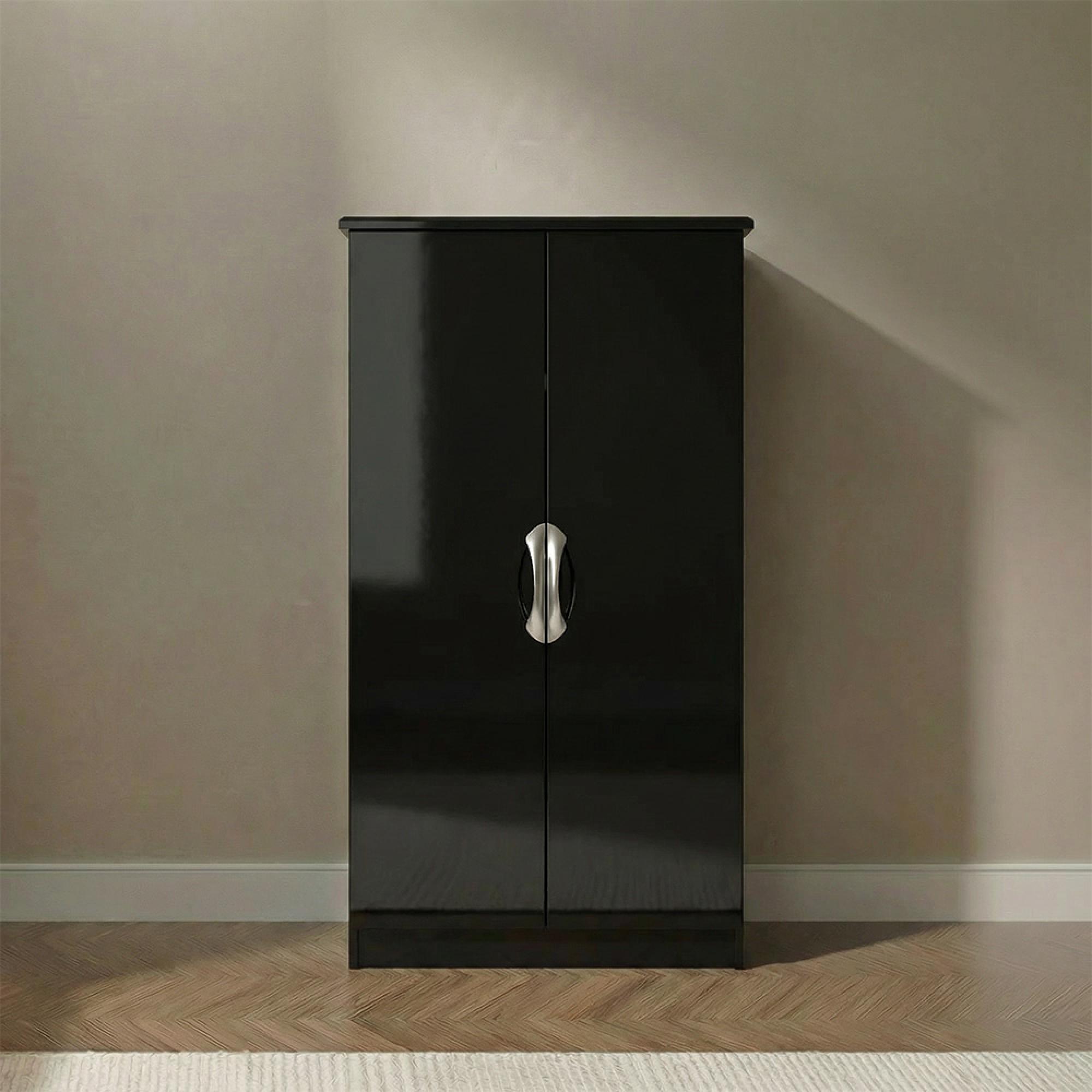Camden Wardrobe - Midi - Black Gloss