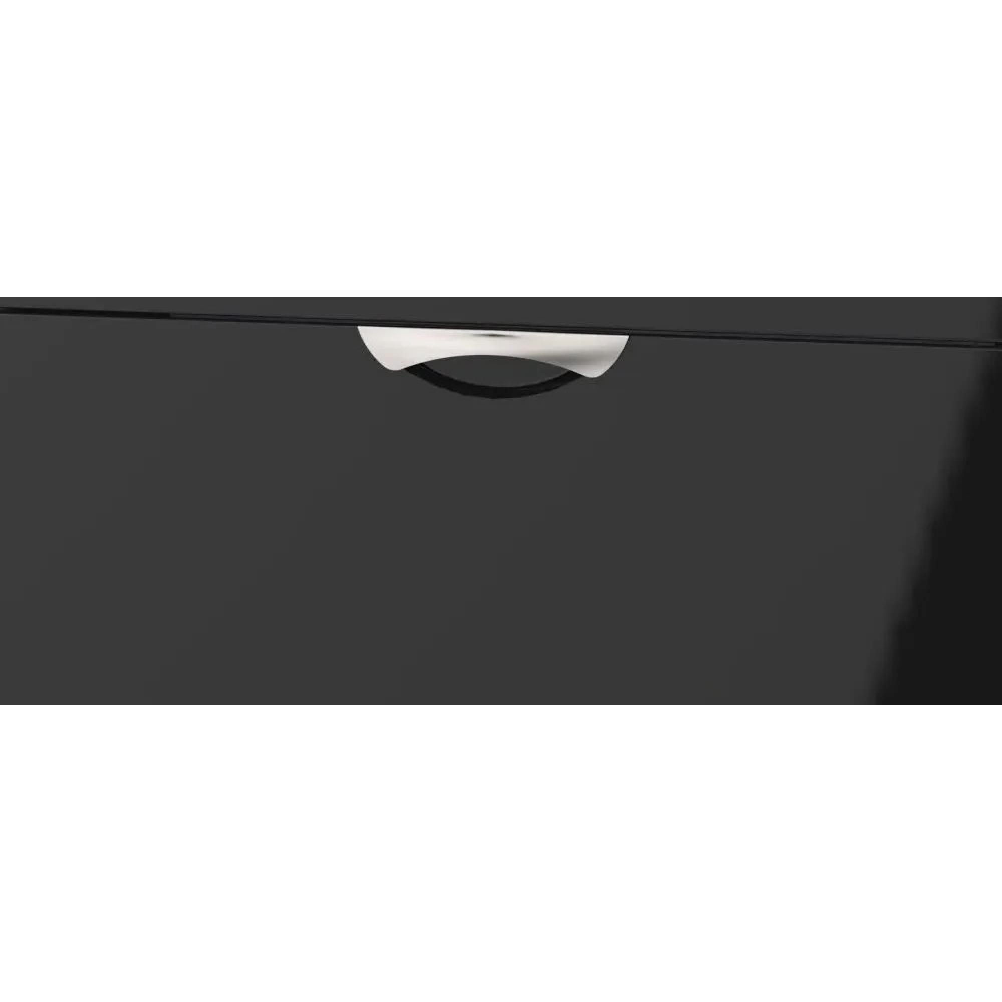 Camden Wardrobe - 2 Door - Combi with 1 Mirror - Black Gloss