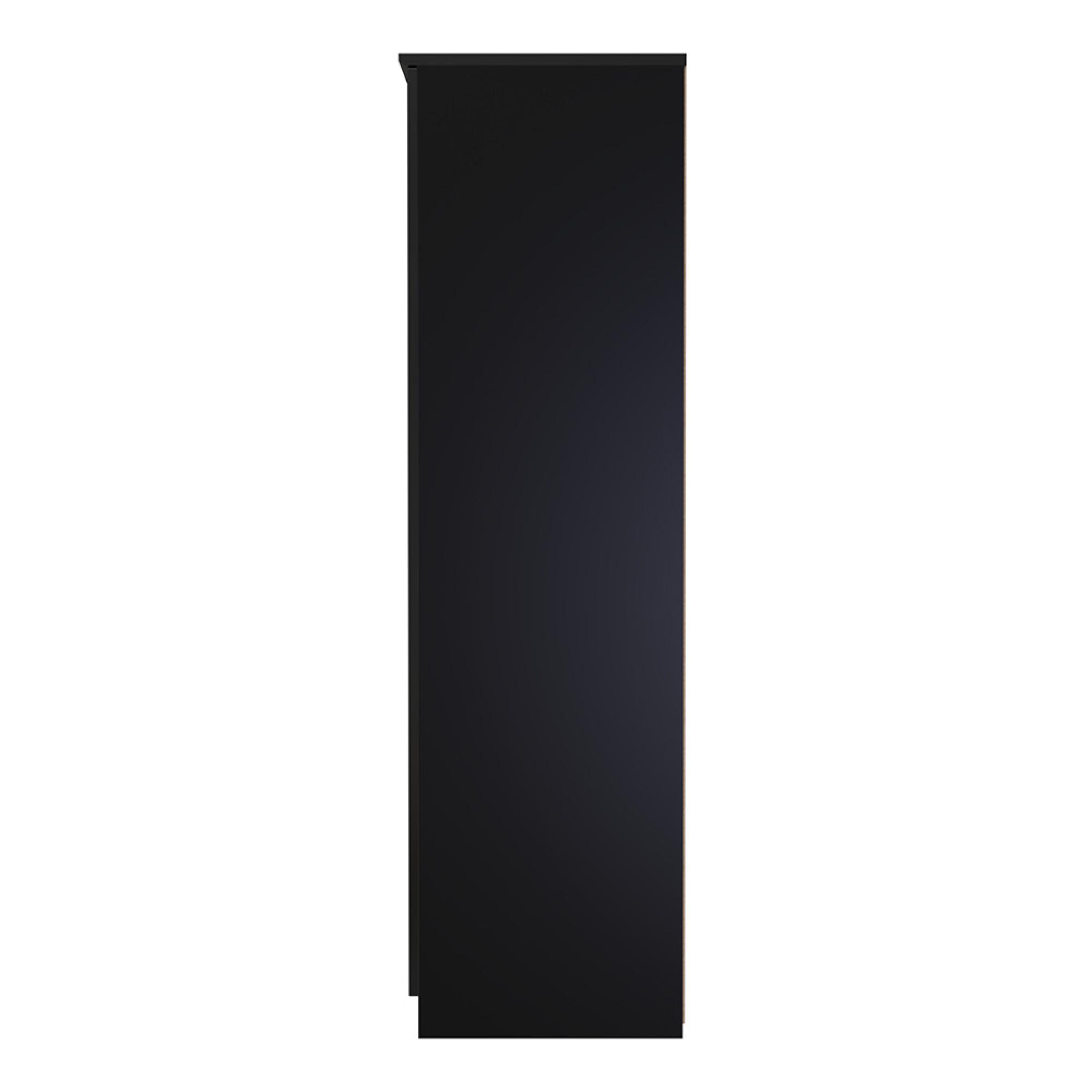 Camden Wardrobe - 2 Door - Plain - Black Gloss