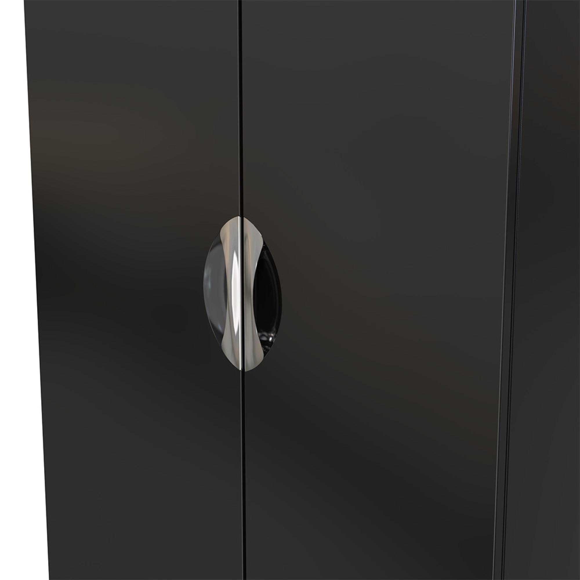 Camden Wardrobe - 2 Door - Plain - Black Gloss