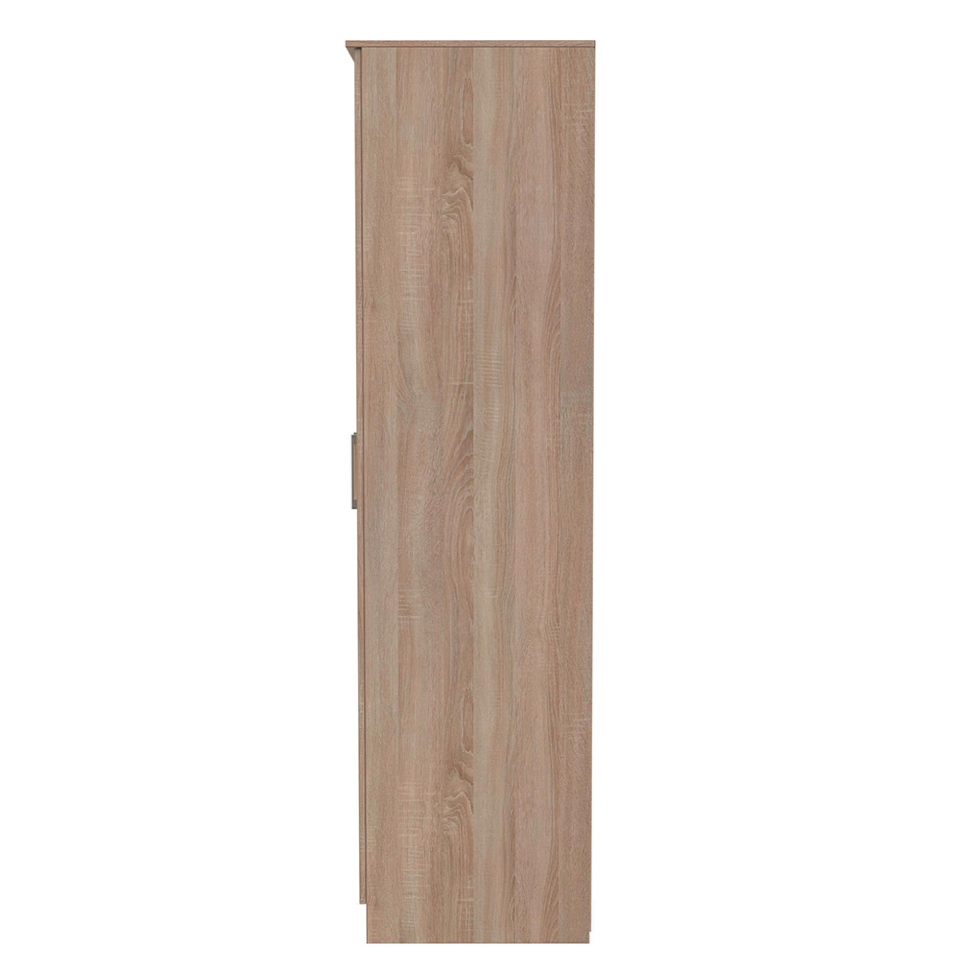 Devon Plain Tall Wardrobe - 2 Door - Oak