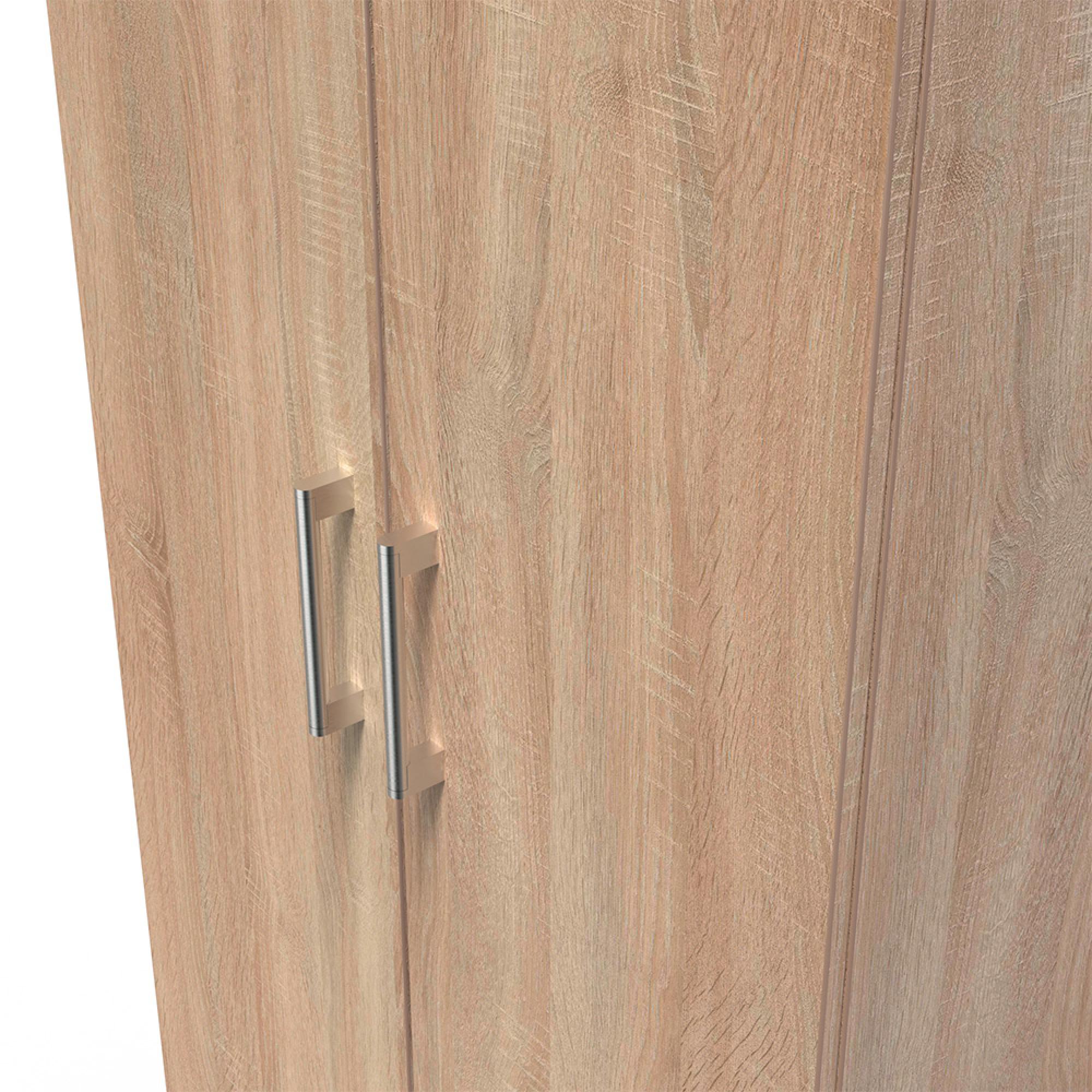 Devon Plain Tall Wardrobe - 2 Door - Oak