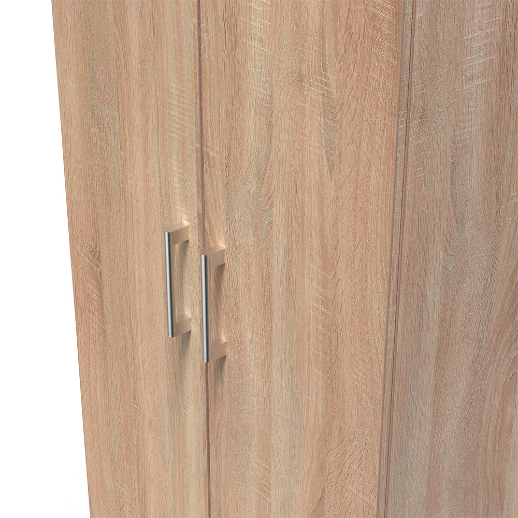 Devon Plain Wardrobe - 2 Door - Oak
