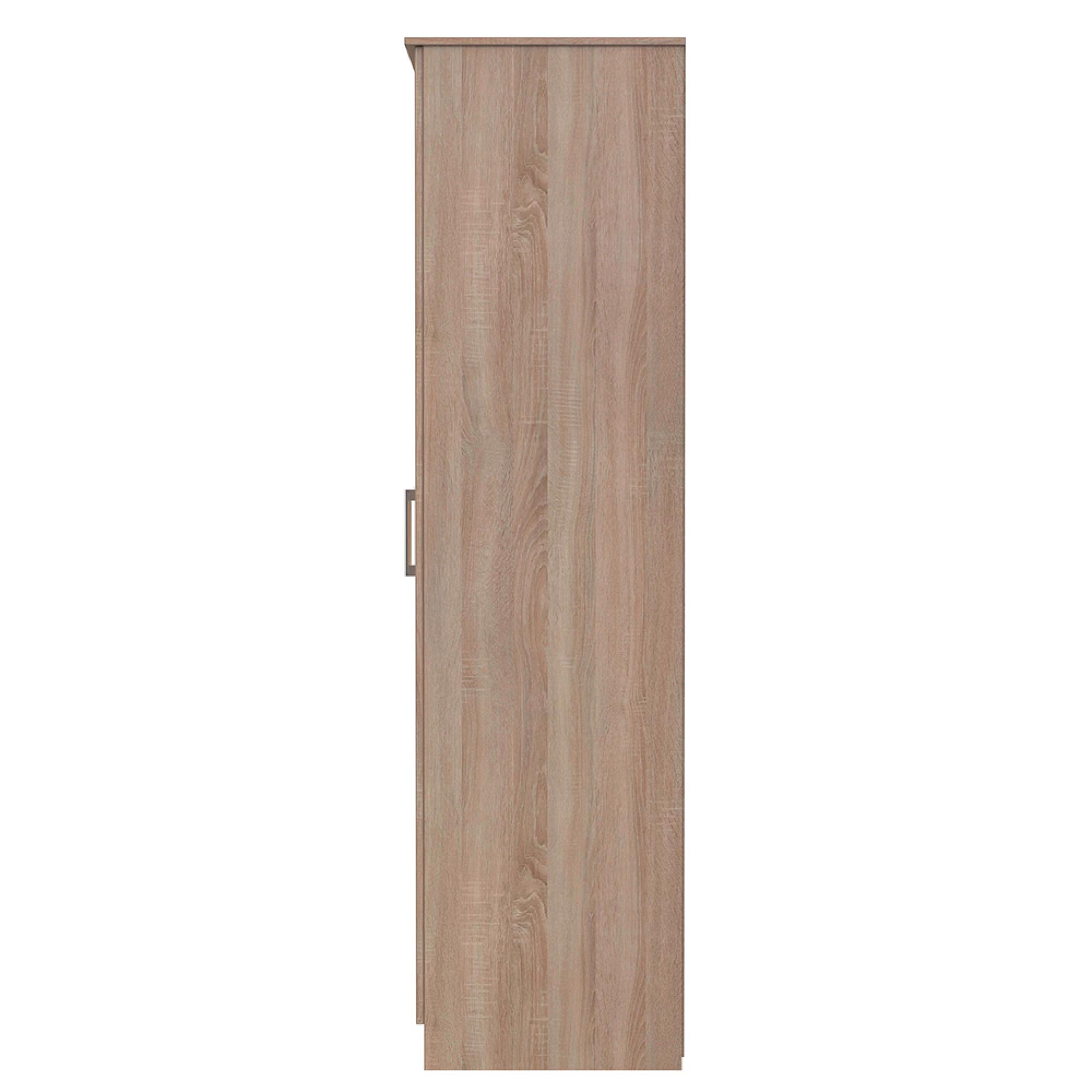 Devon Triple Wardrobe - 3 Door - 1 Mirror - Oak