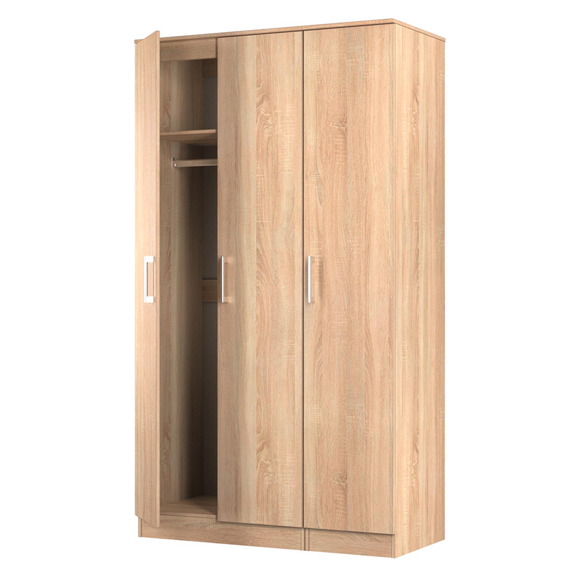 Devon Triple Wardrobe - 3 Door - Oak