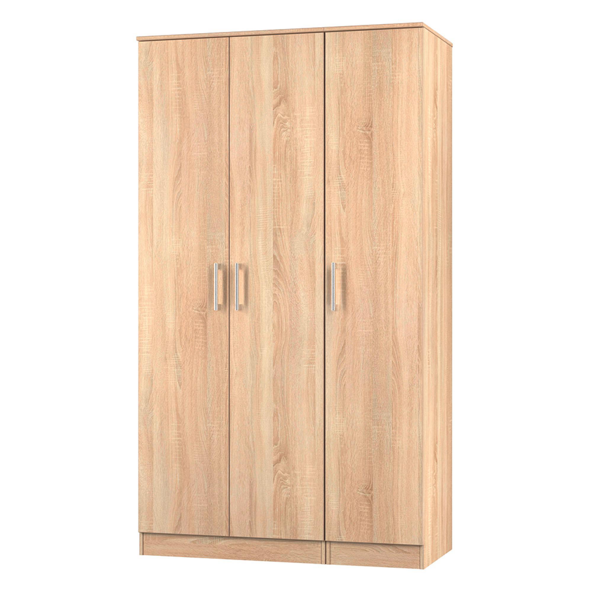 Devon Triple Wardrobe - 3 Door - Oak