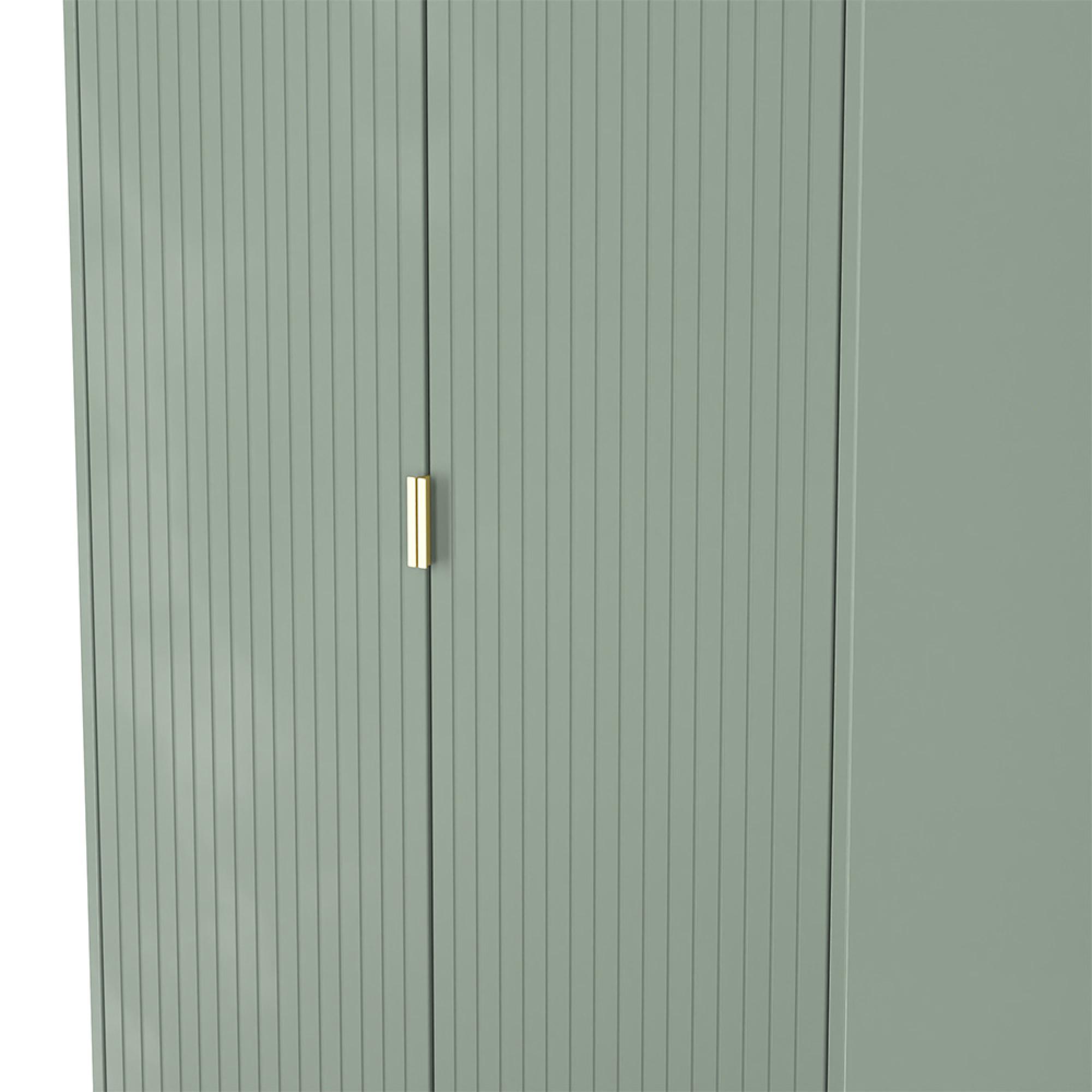 Nashville Wardrobe - 2 Door - Plain - Tall - Green