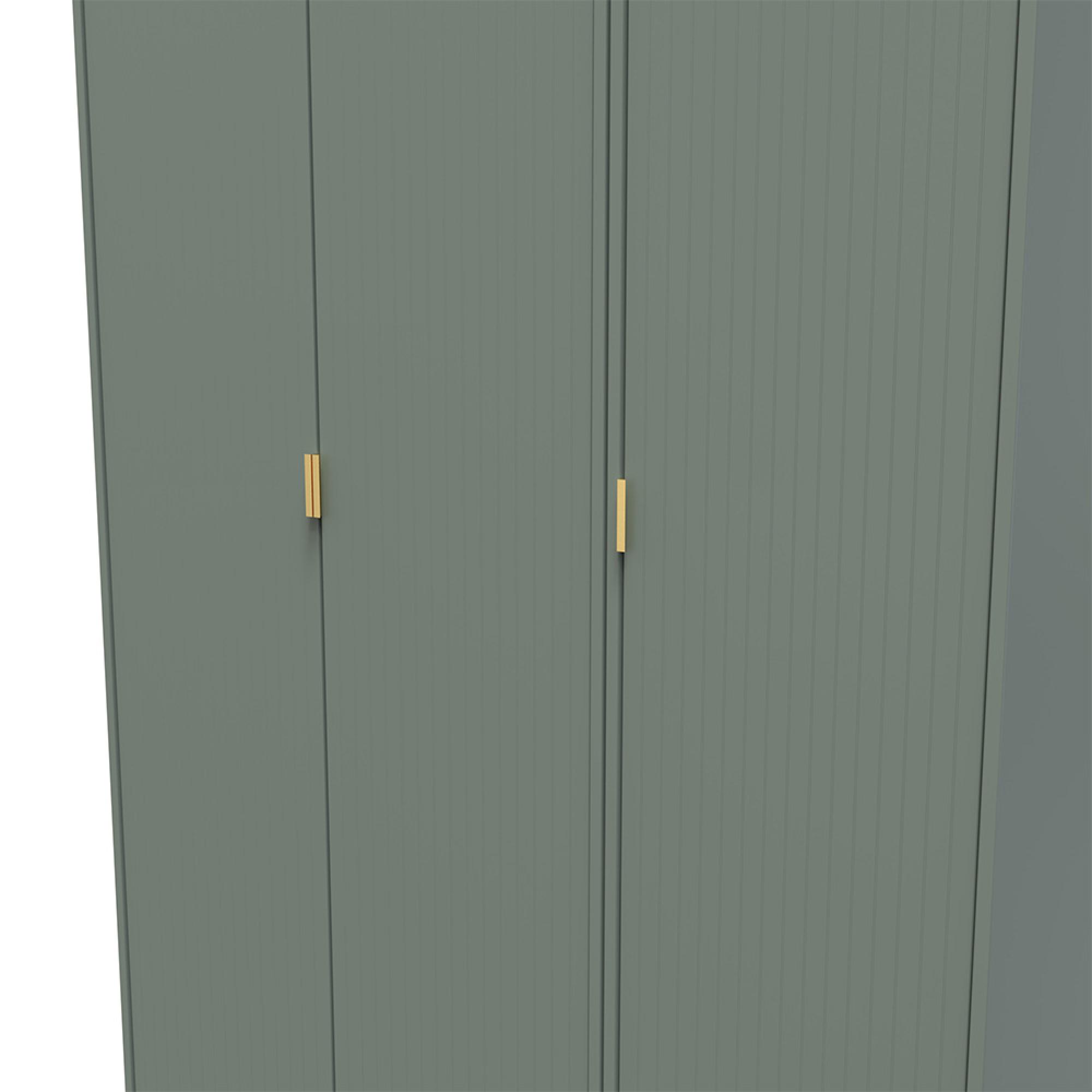 Nashville Wardrobe - 3 Door - Tall - Triple - Green