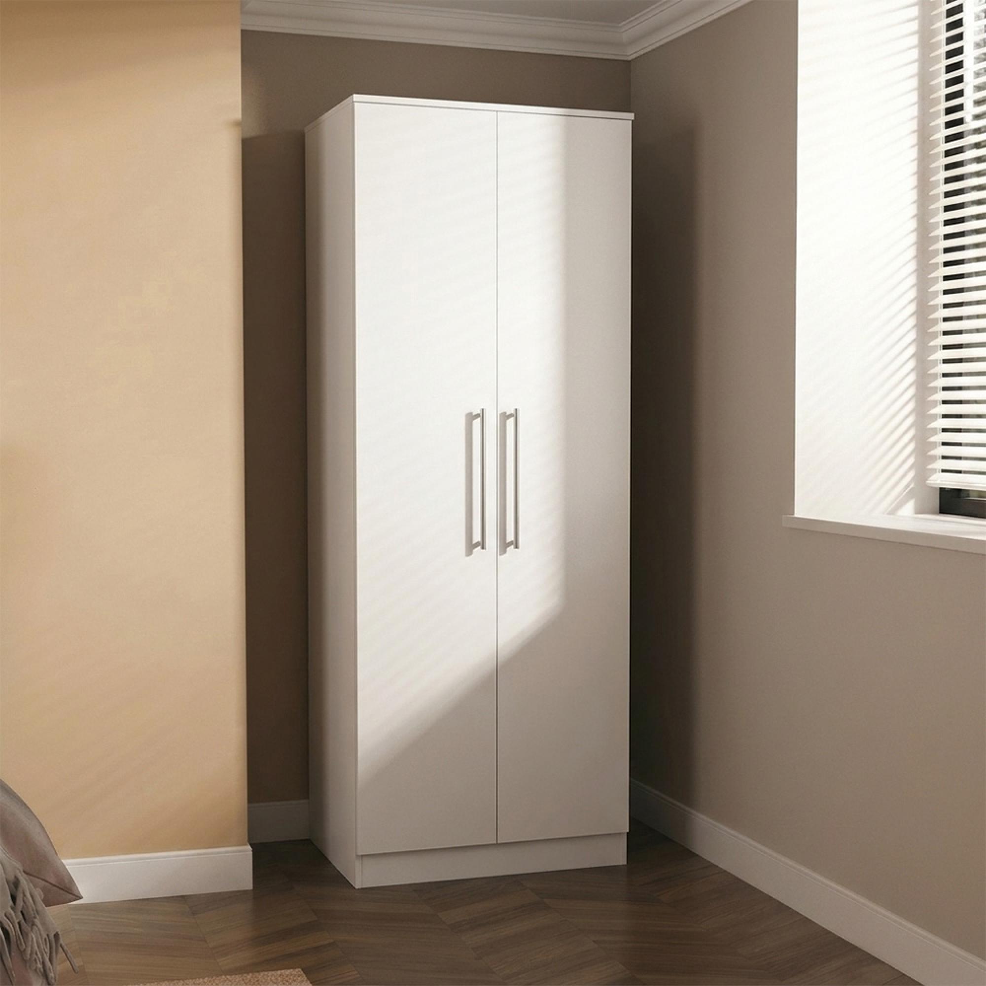 Worcester Wardrobe - 2 Door - Plain - Tall - White