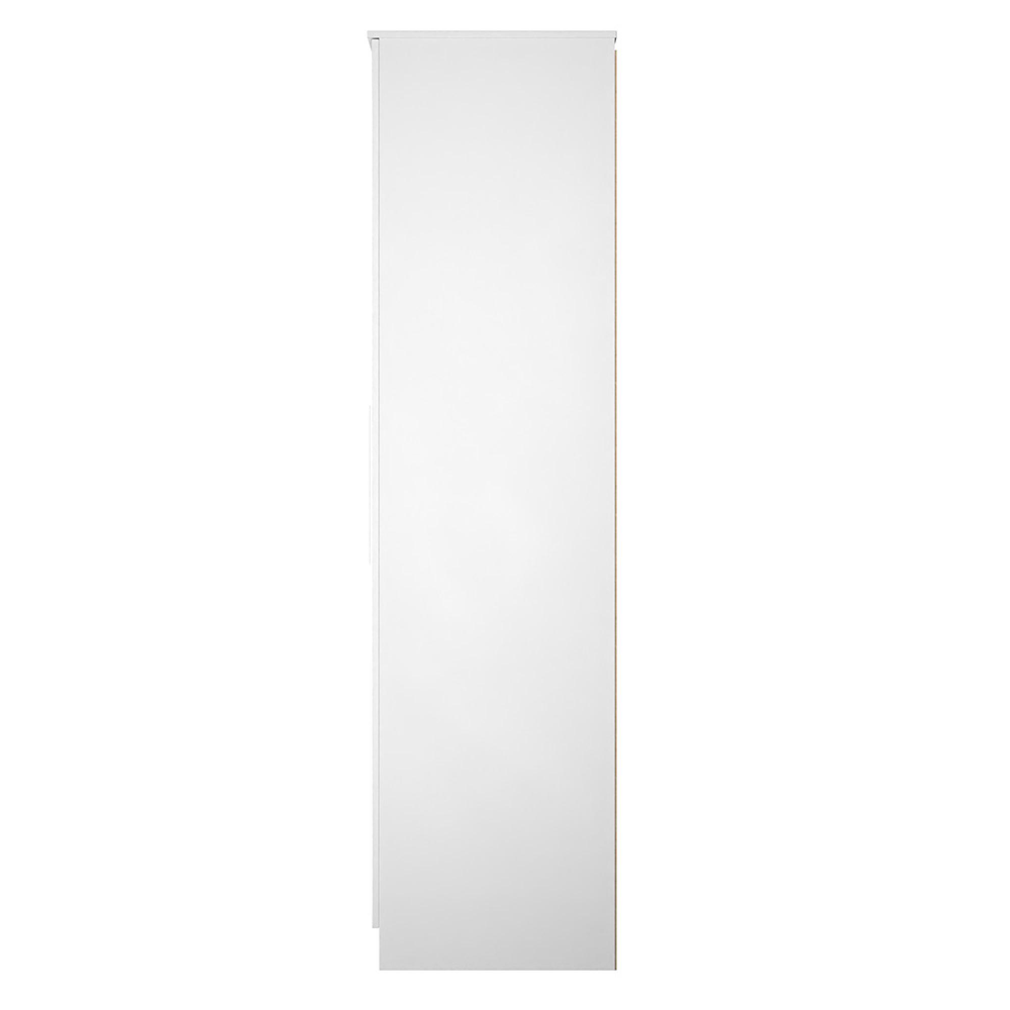Worcester Wardrobe - 2 Door - 1 Mirror - Tall - White