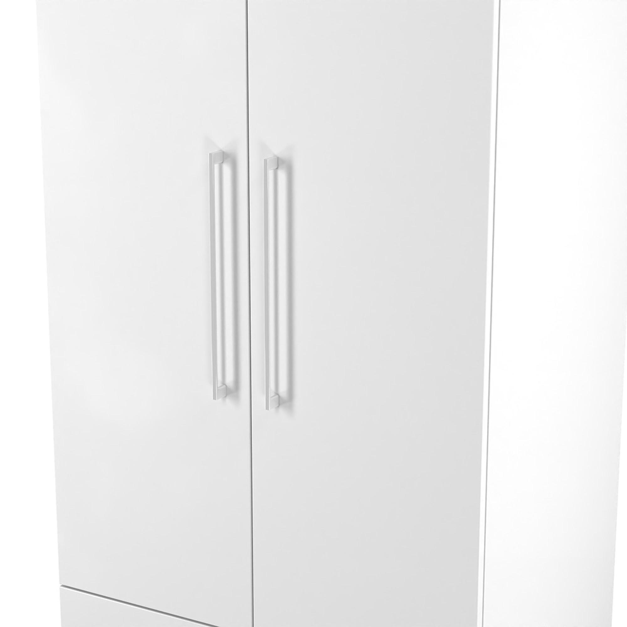 Worcester Wardrobe - 2 Door - 2 Drawer - Tall - White