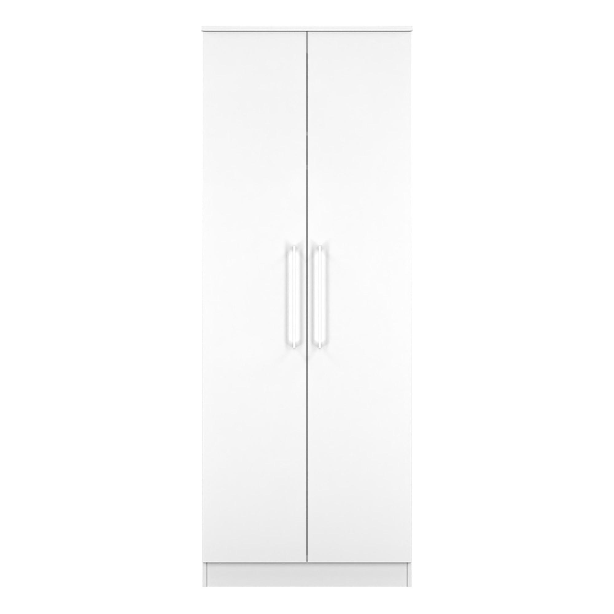 Worcester Wardrobe - 2 Door - Plain - Tall - White
