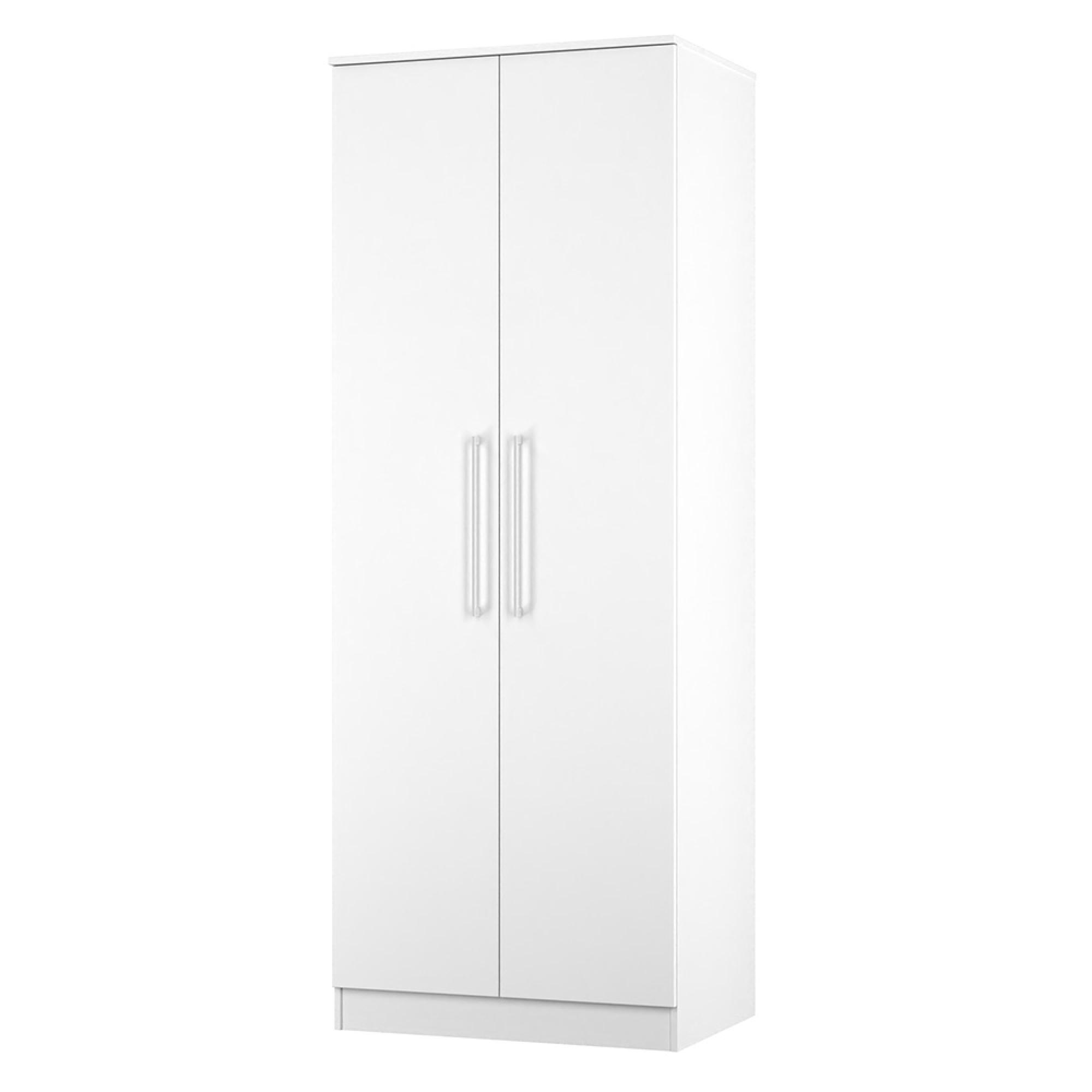 Worcester Wardrobe - 2 Door - Plain - Tall - White