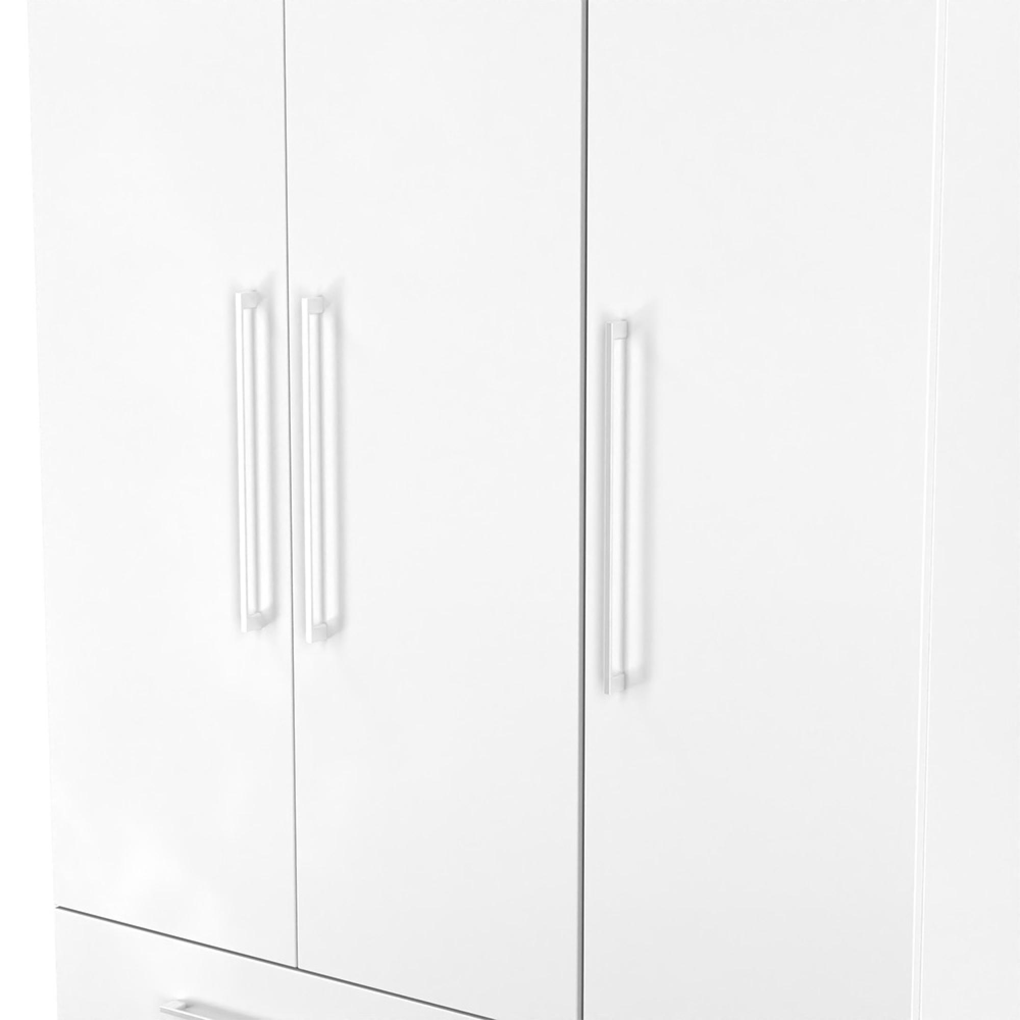 Worcester Wardrobe - 3 Door - LHF 2 Drawers - Tall - Triple - White