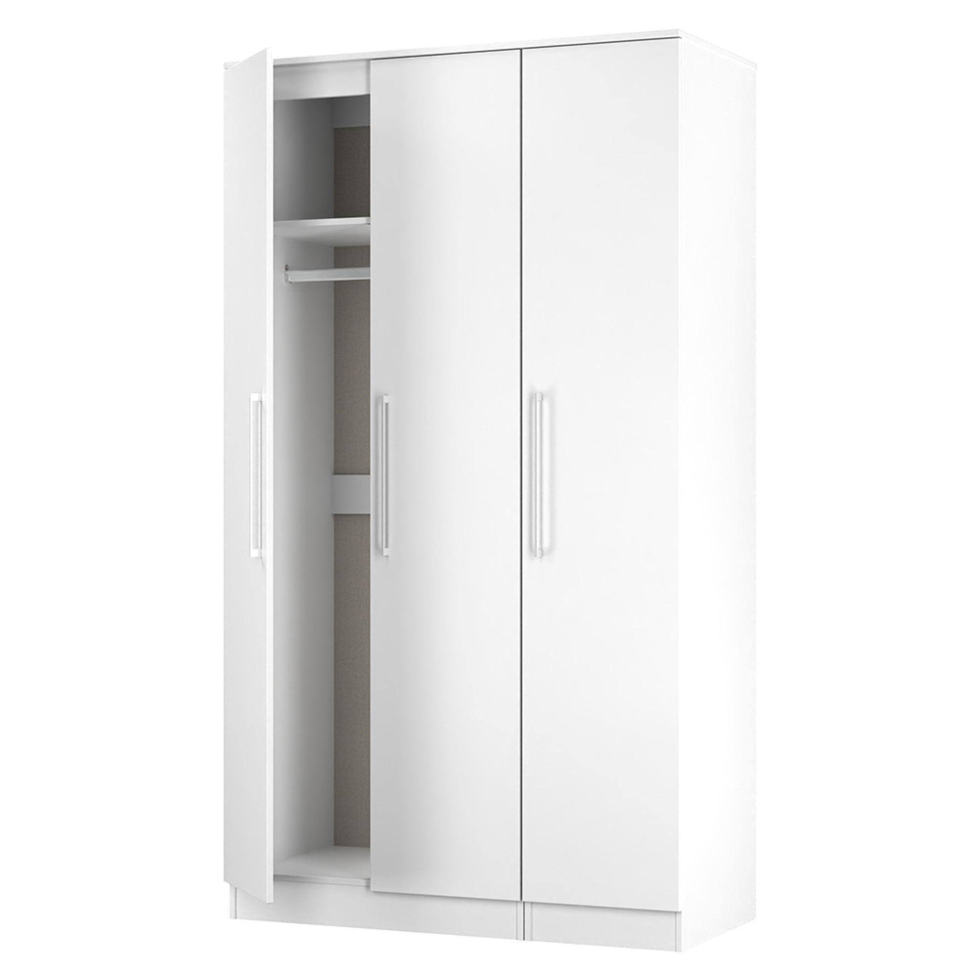 Worcester Wardrobe - 3 Door - Tall - Triple - White