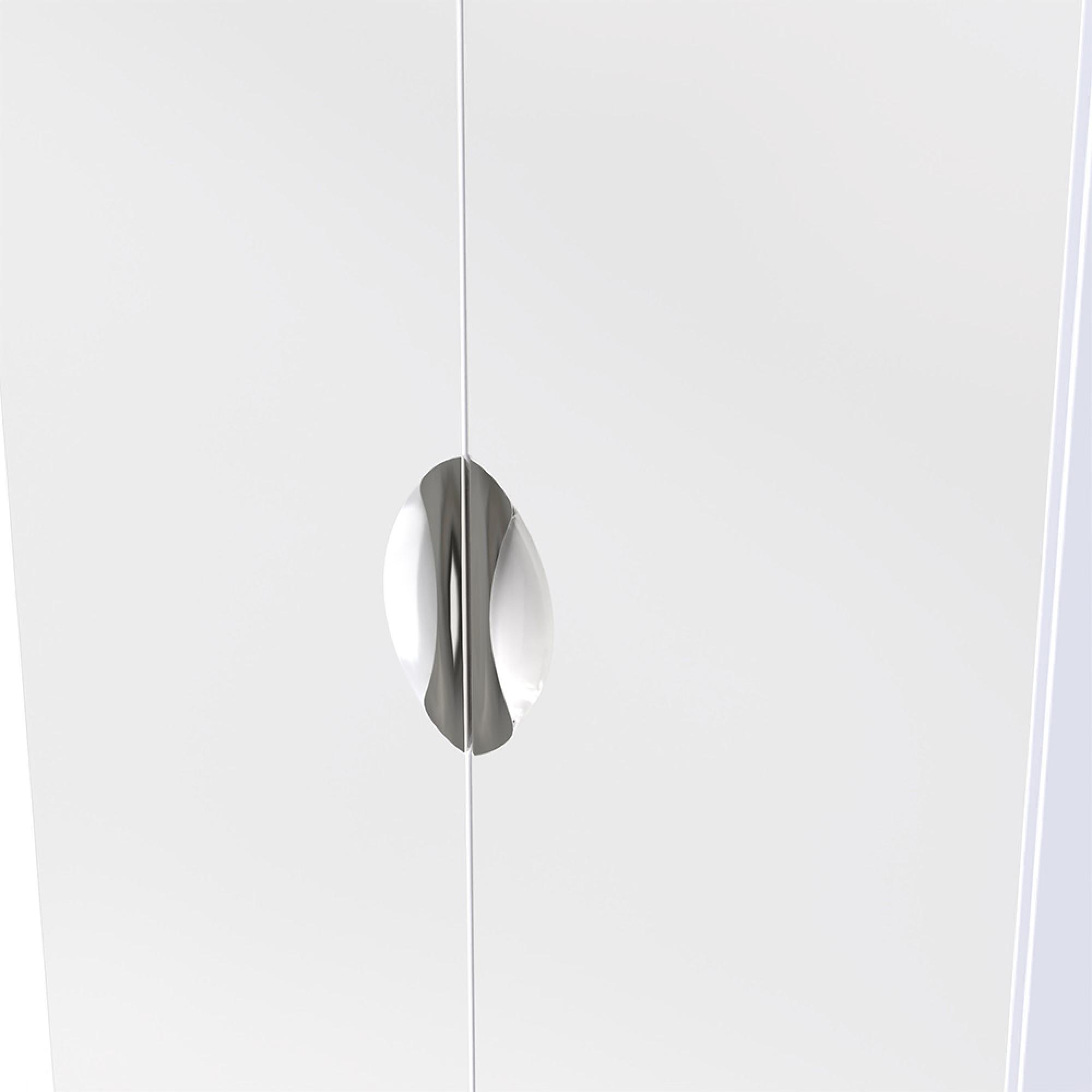 Camden Wardrobe - 2 Door - Plain Tall - White Gloss
