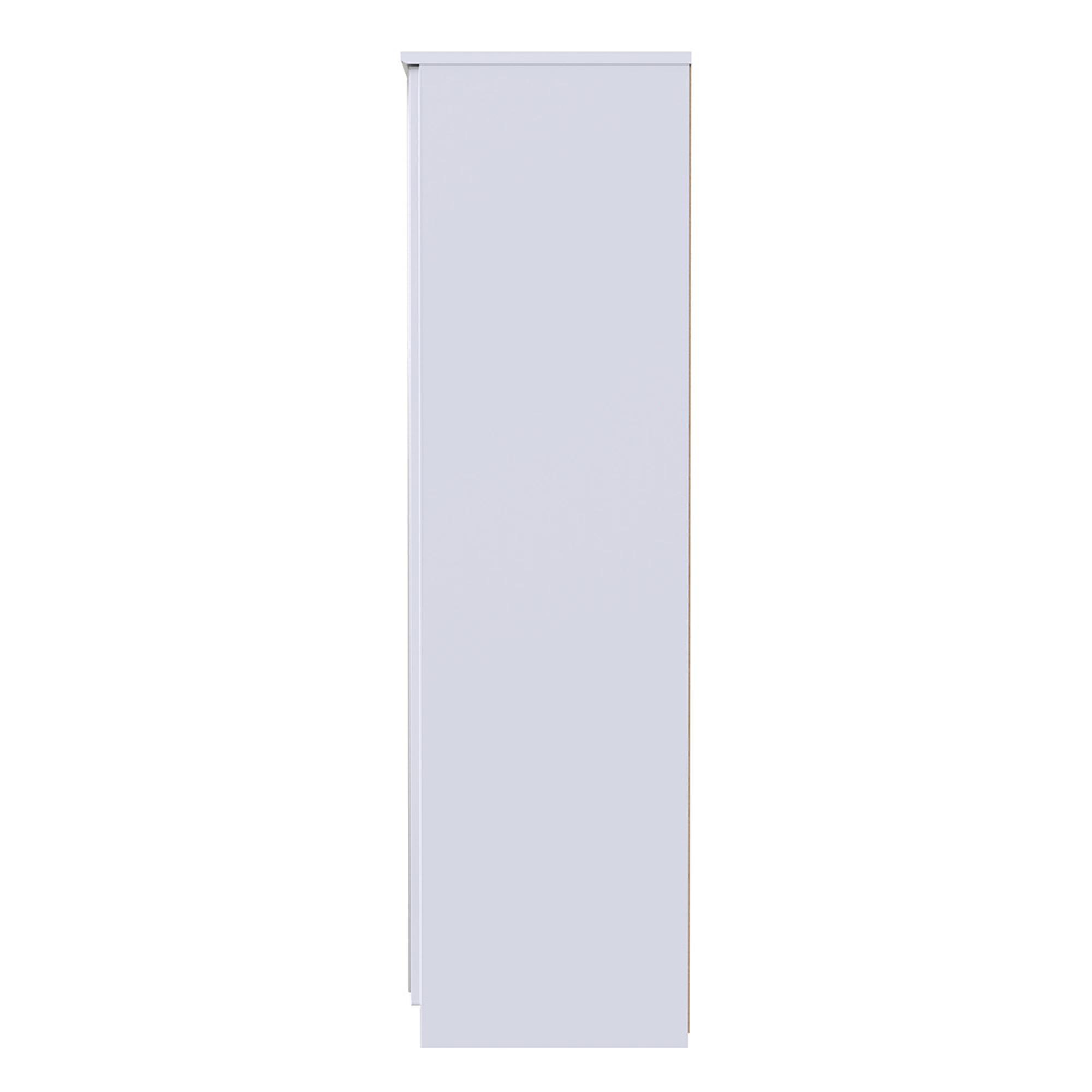 Camden Wardrobe - 2 Door with 1 Mirror - White Gloss
