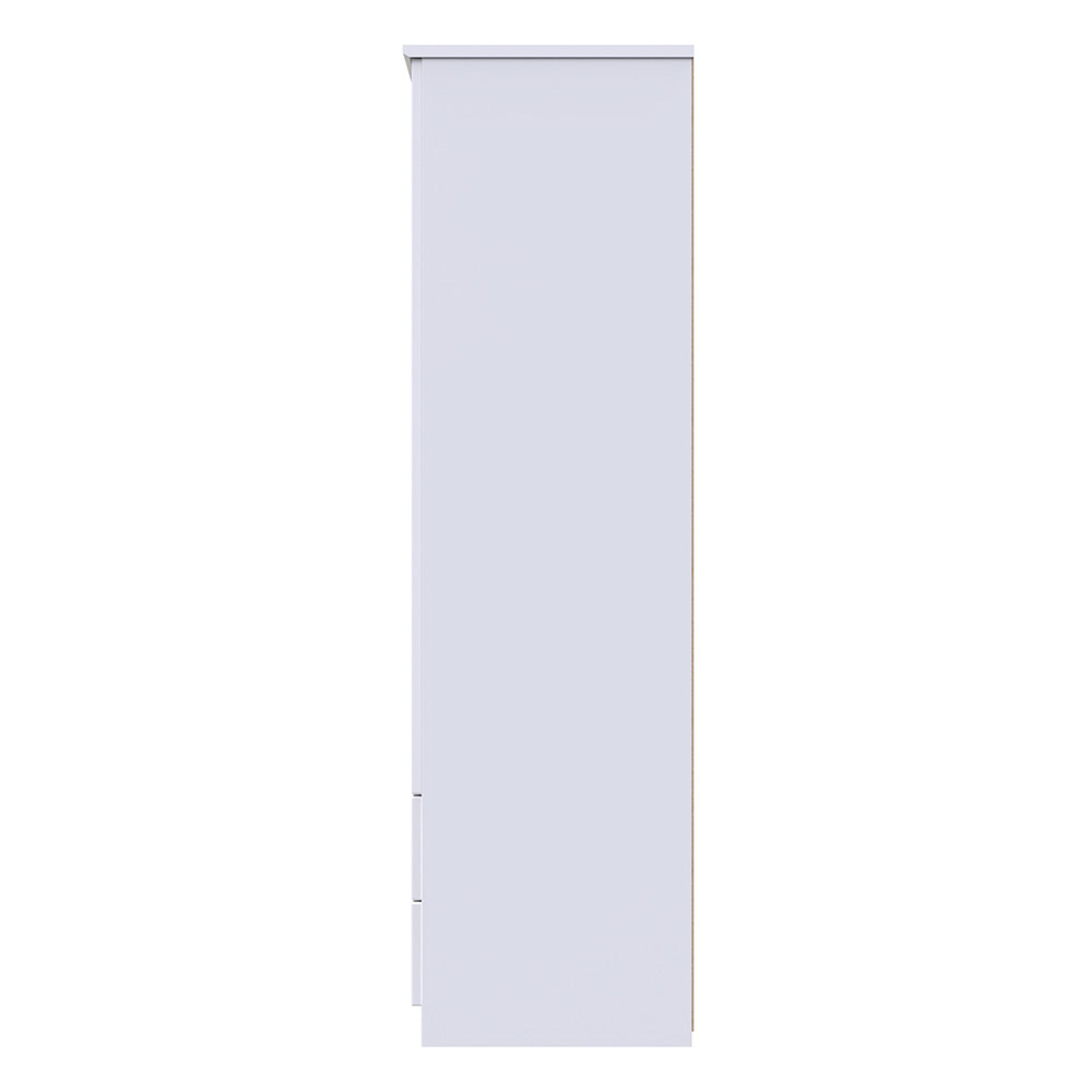 Camden Wardrobe - 3 Door - 4 Drawers - Triple - White Gloss