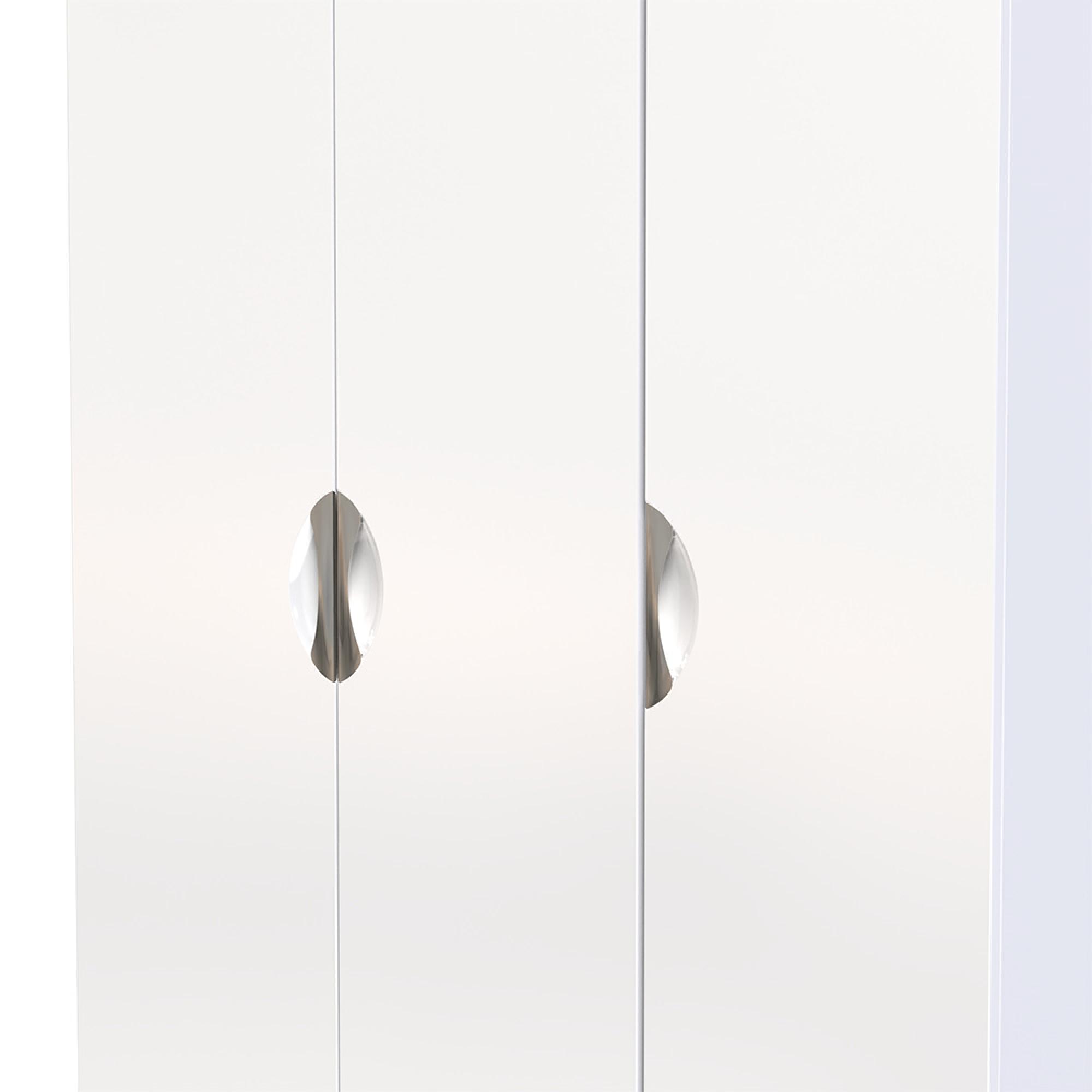 Camden Wardrobe - 3 Door - Tall Triple - White Gloss