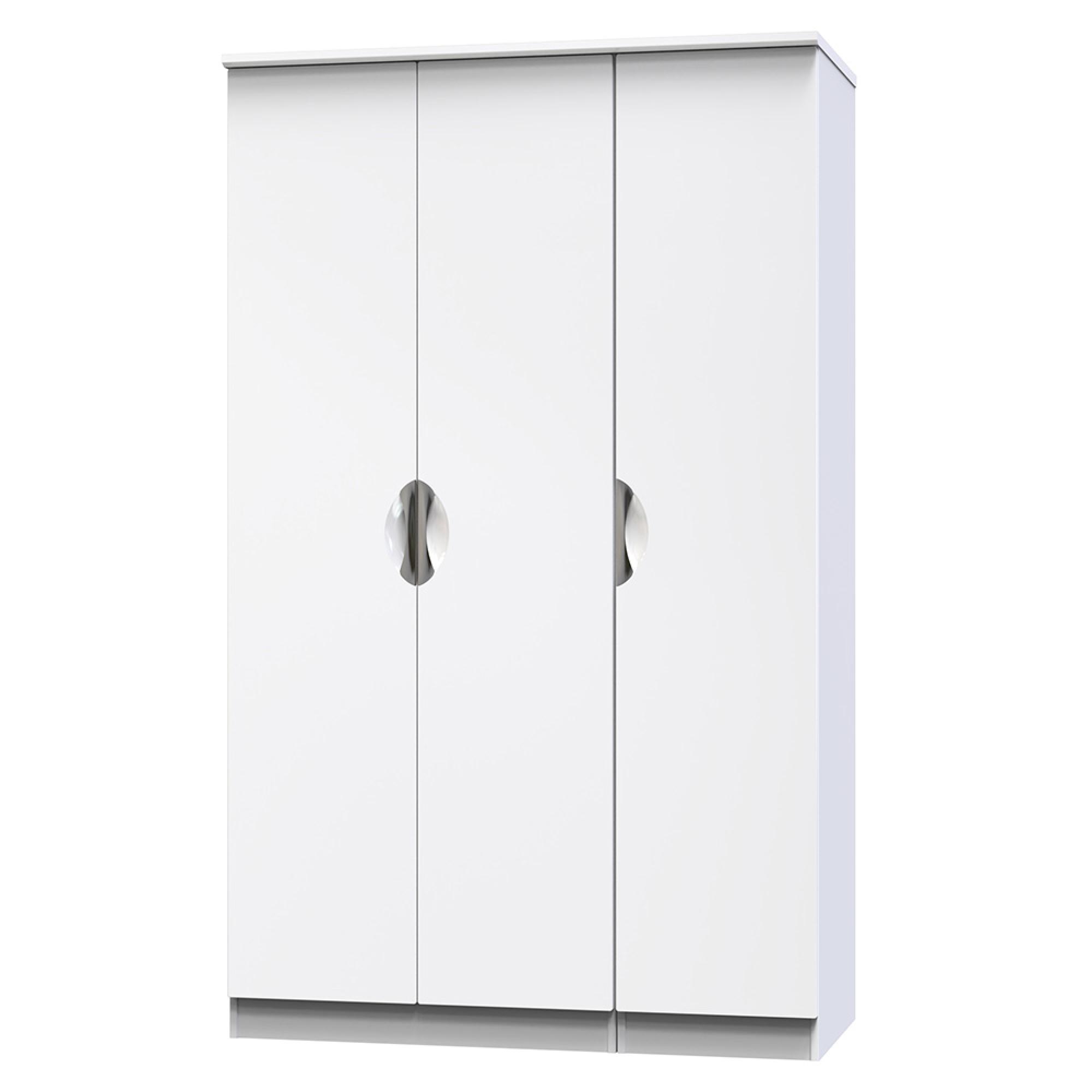 Camden Wardrobe - 3 Door - Triple - White Gloss