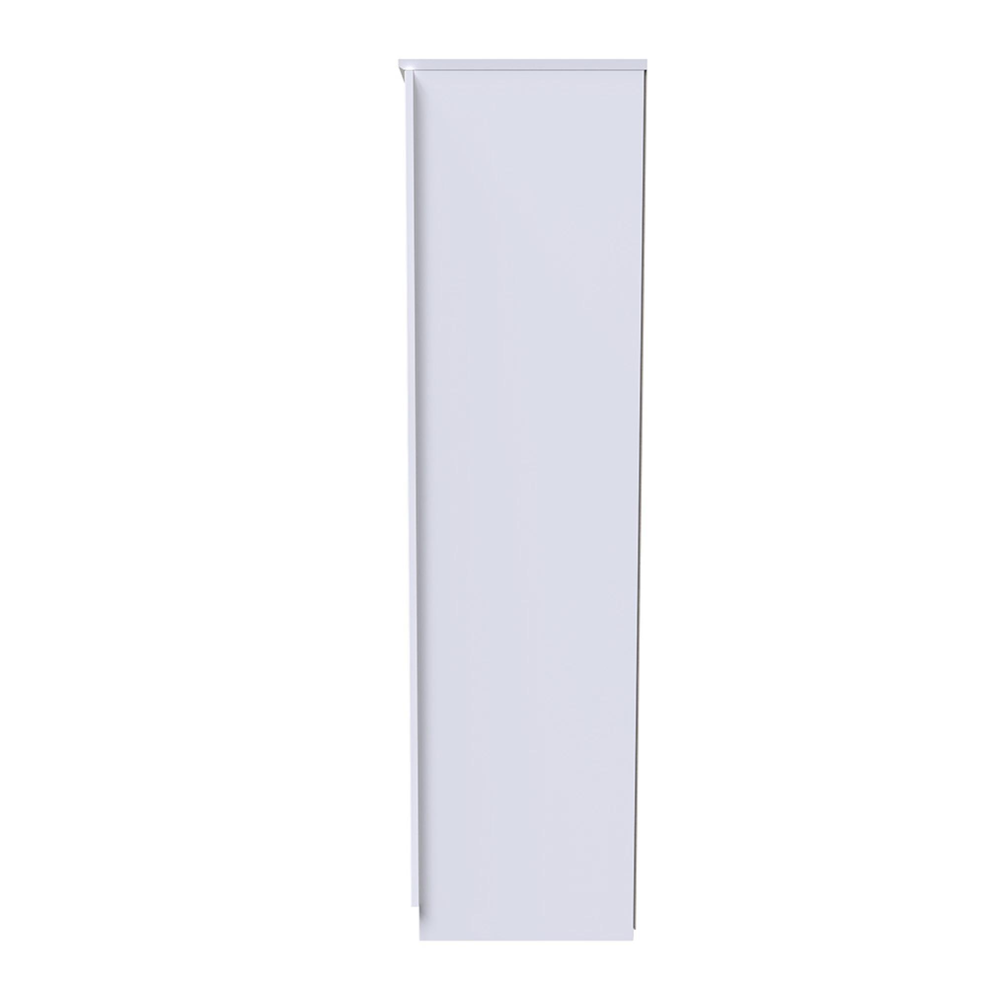 Camden Wardrobe - 3 Door - Triple with 1 Mirror - White Gloss