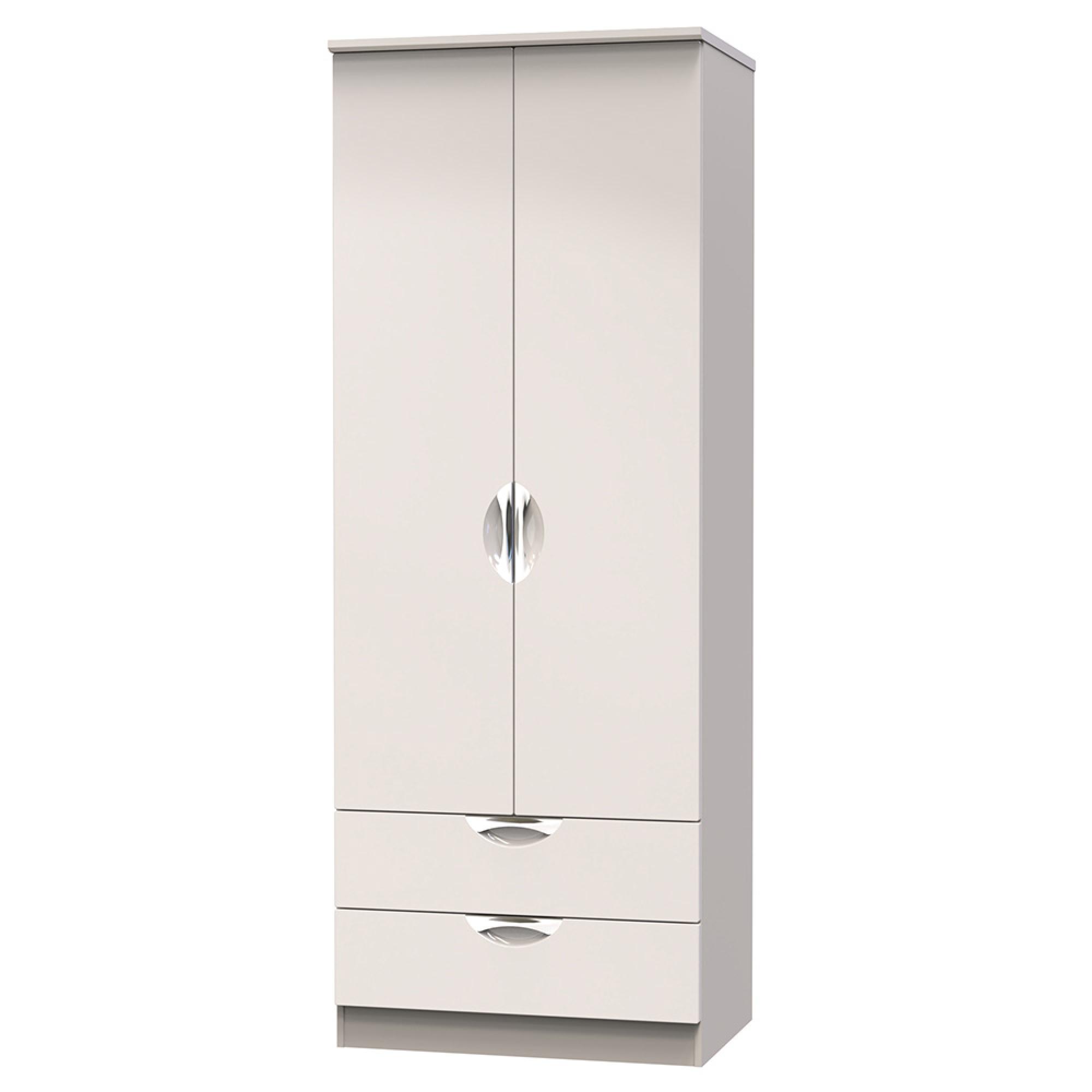 Camden Wardrobe - 2 Door - 2 Drawers - Tall - Cashmere