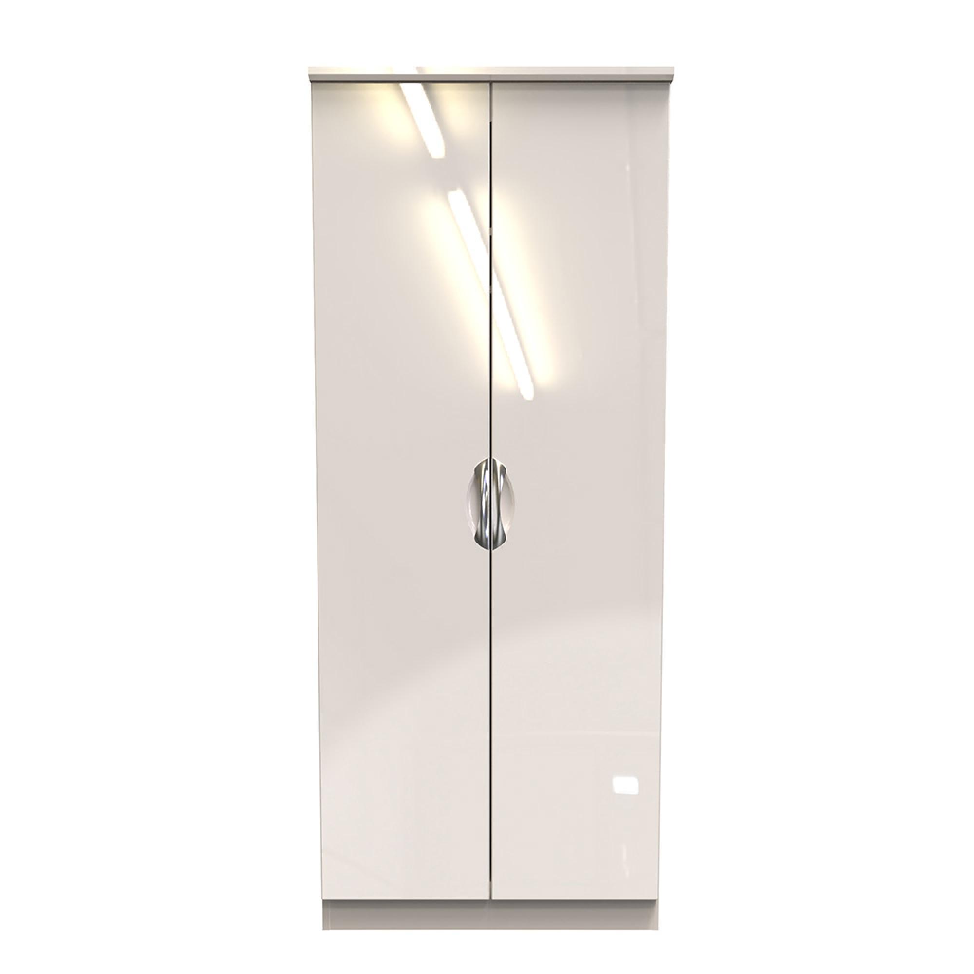 Camden Wardrobe - 2 Door - Plain Tall - Cashmere