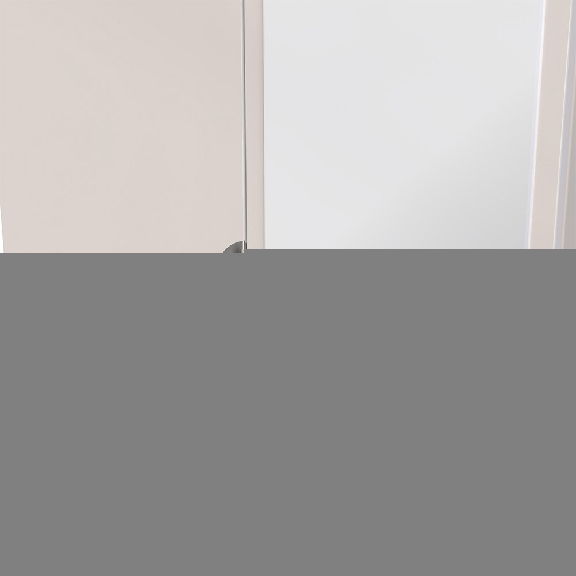 Camden Wardrobe - 2 Door with 1 Mirror - Cashmere