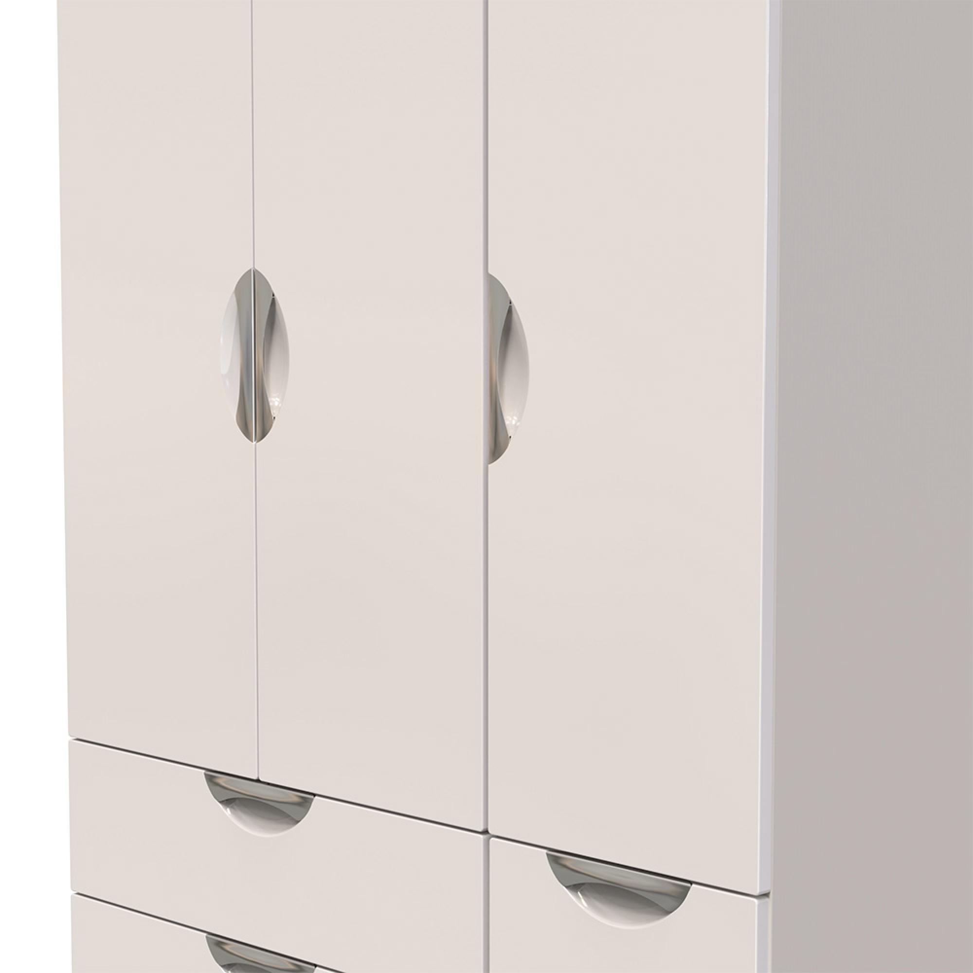 Camden Wardrobe - 3 Door - 4 Drawers - Triple - Cashmere
