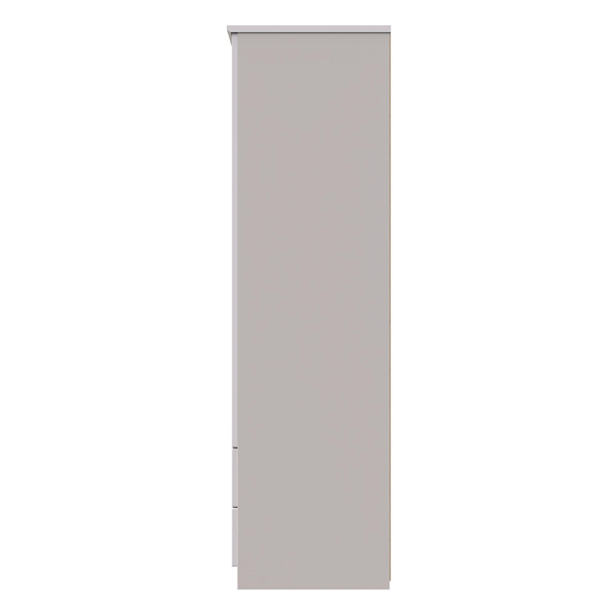 Camden Wardrobe - 3 Door - Combi with 1 Mirror - Cashmere