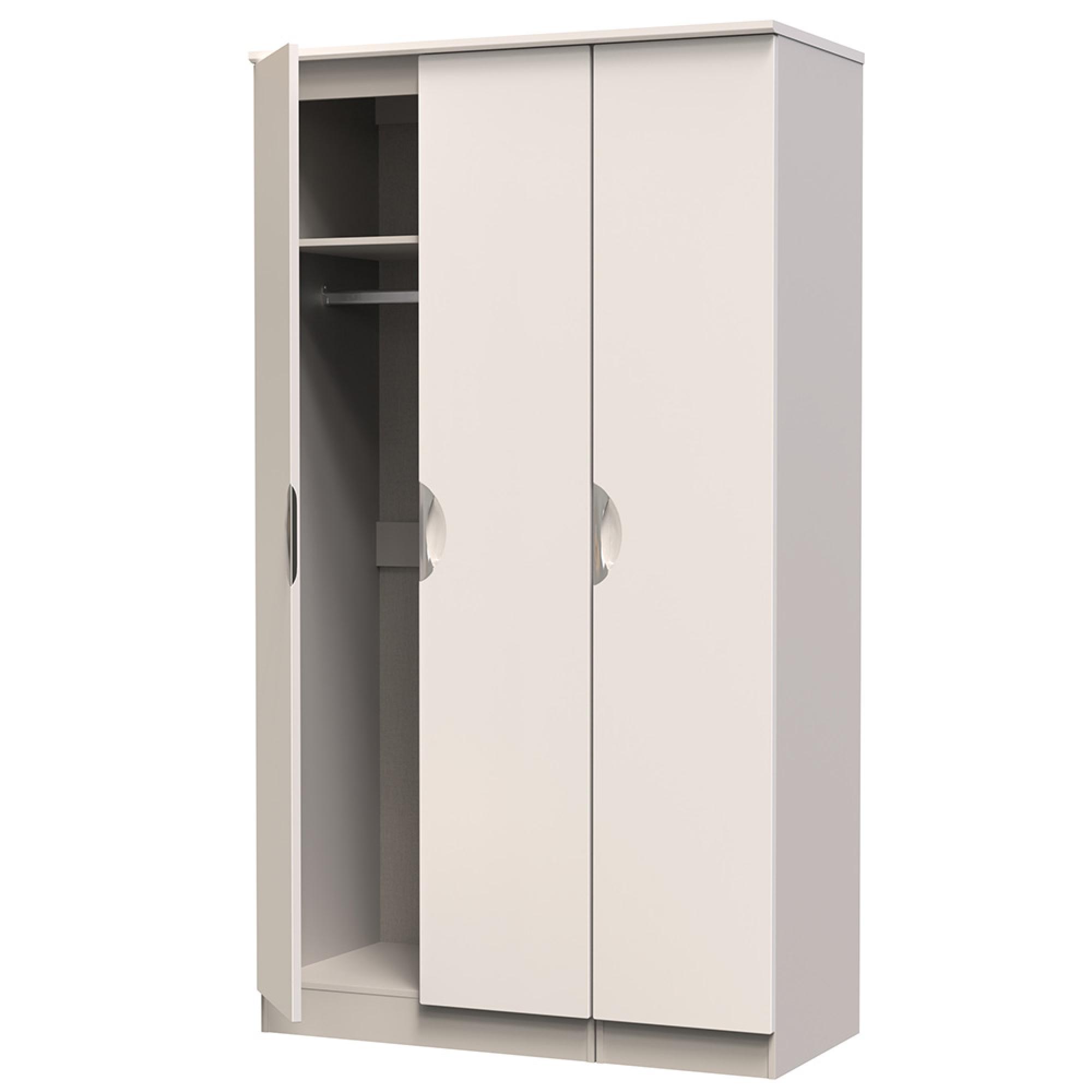 Camden Wardrobe - 3 Door - Tall Triple - Cashmere