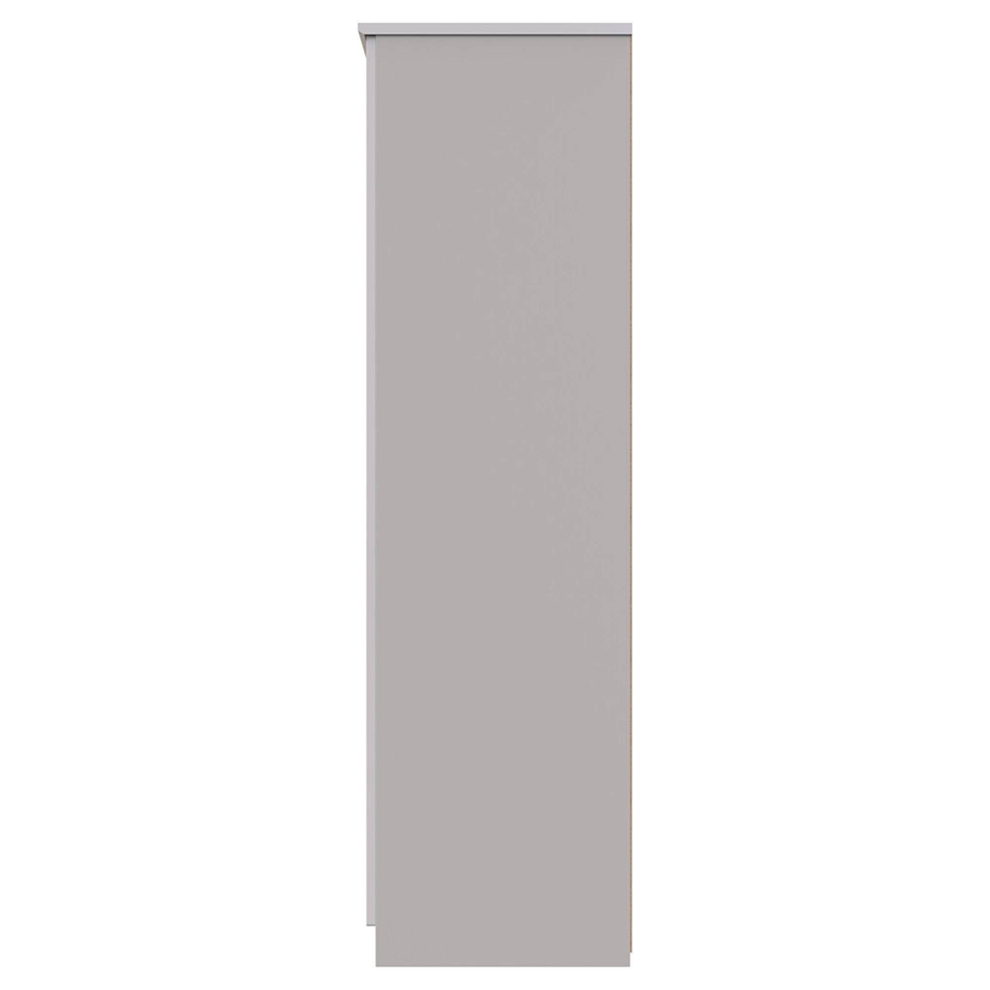 Camden Wardrobe - 3 Door - Triple - with LHF 2 Drawers - Gloss Cashmere