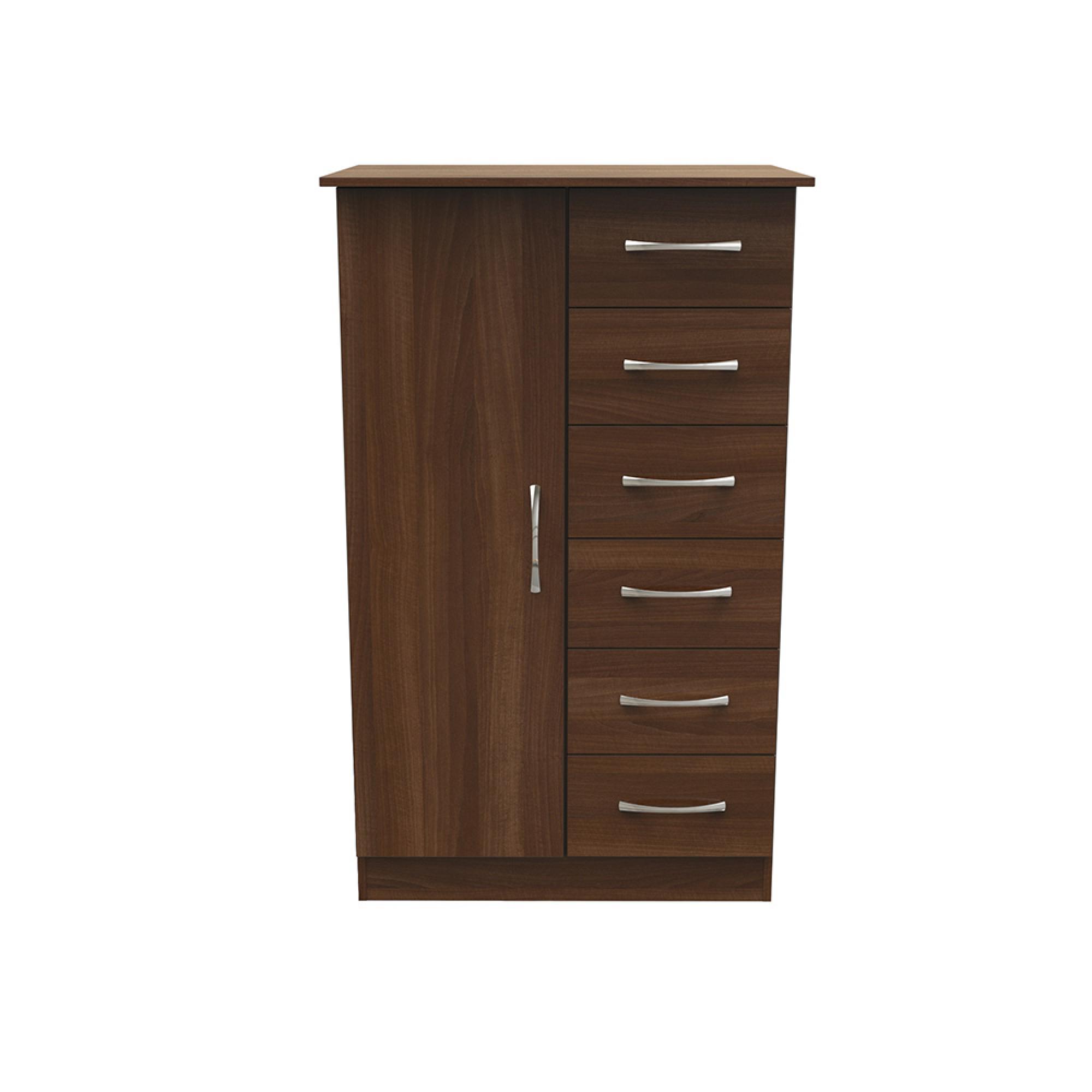 Avon Wardrobe - 1 Door - Midi - Walnut