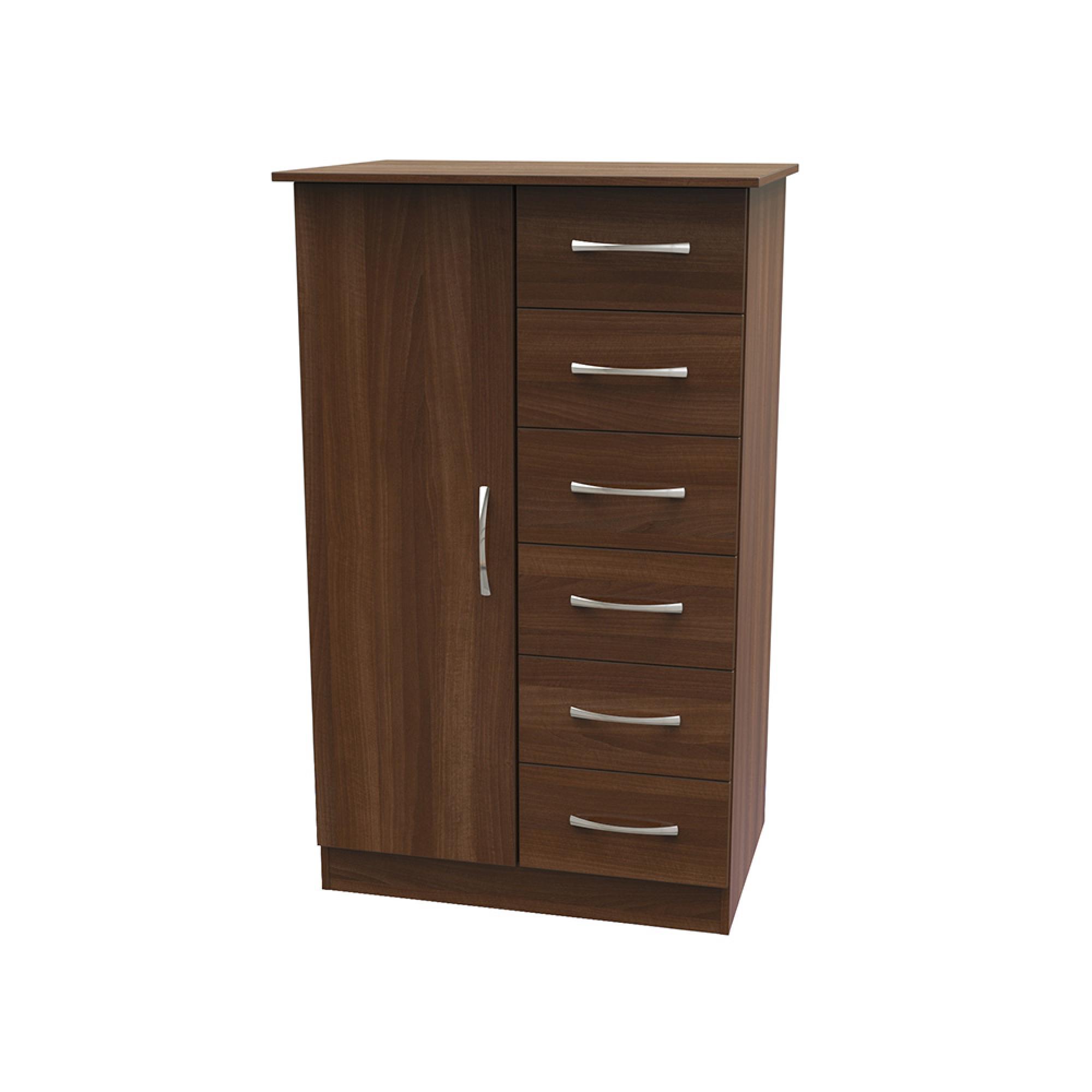 Avon Wardrobe - 1 Door - Midi - Walnut