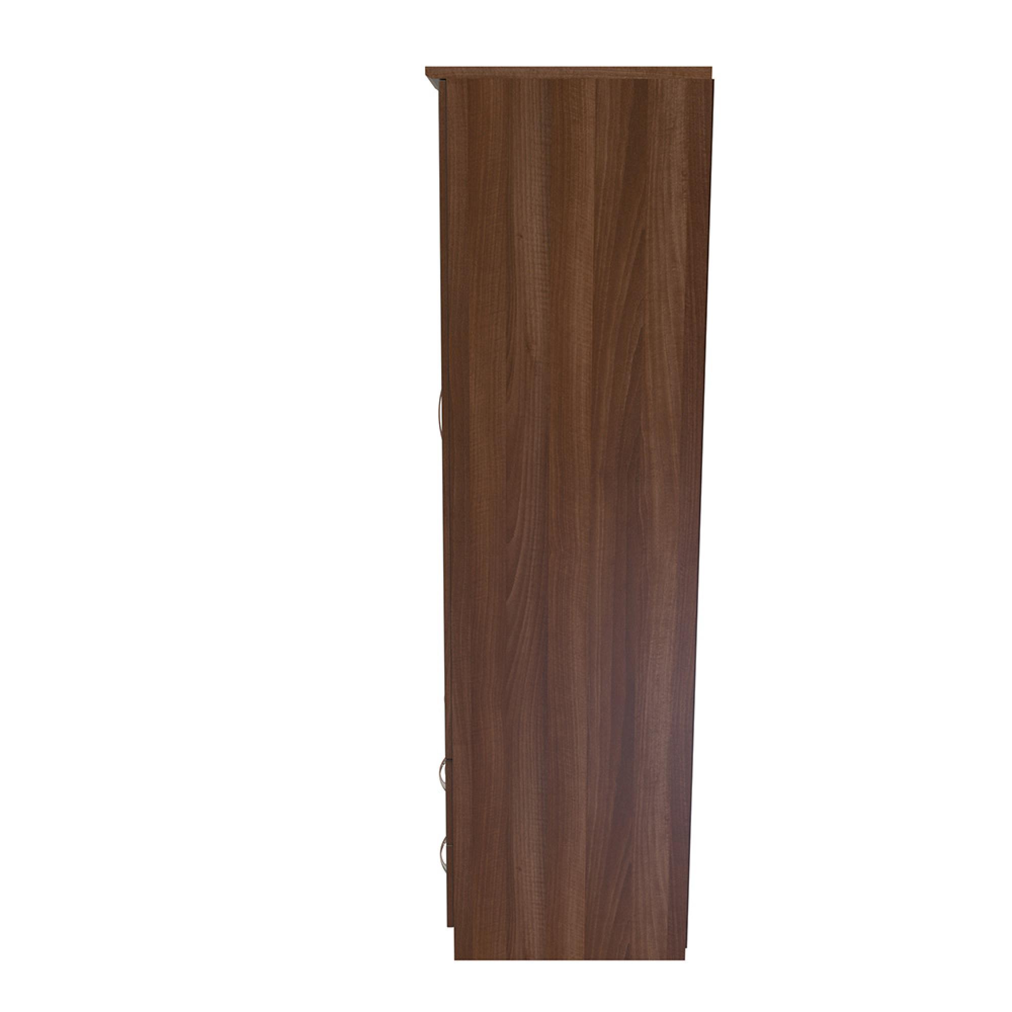 Avon Wardrobe - 3 Door - 4 Drawers - Triple - Walnut