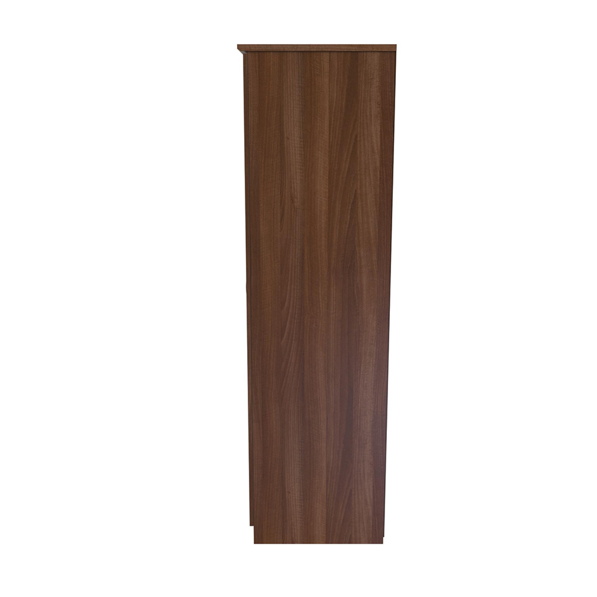 Avon Wardrobe - 3 Door - Triple - with LHF 2 Drawers - Walnut