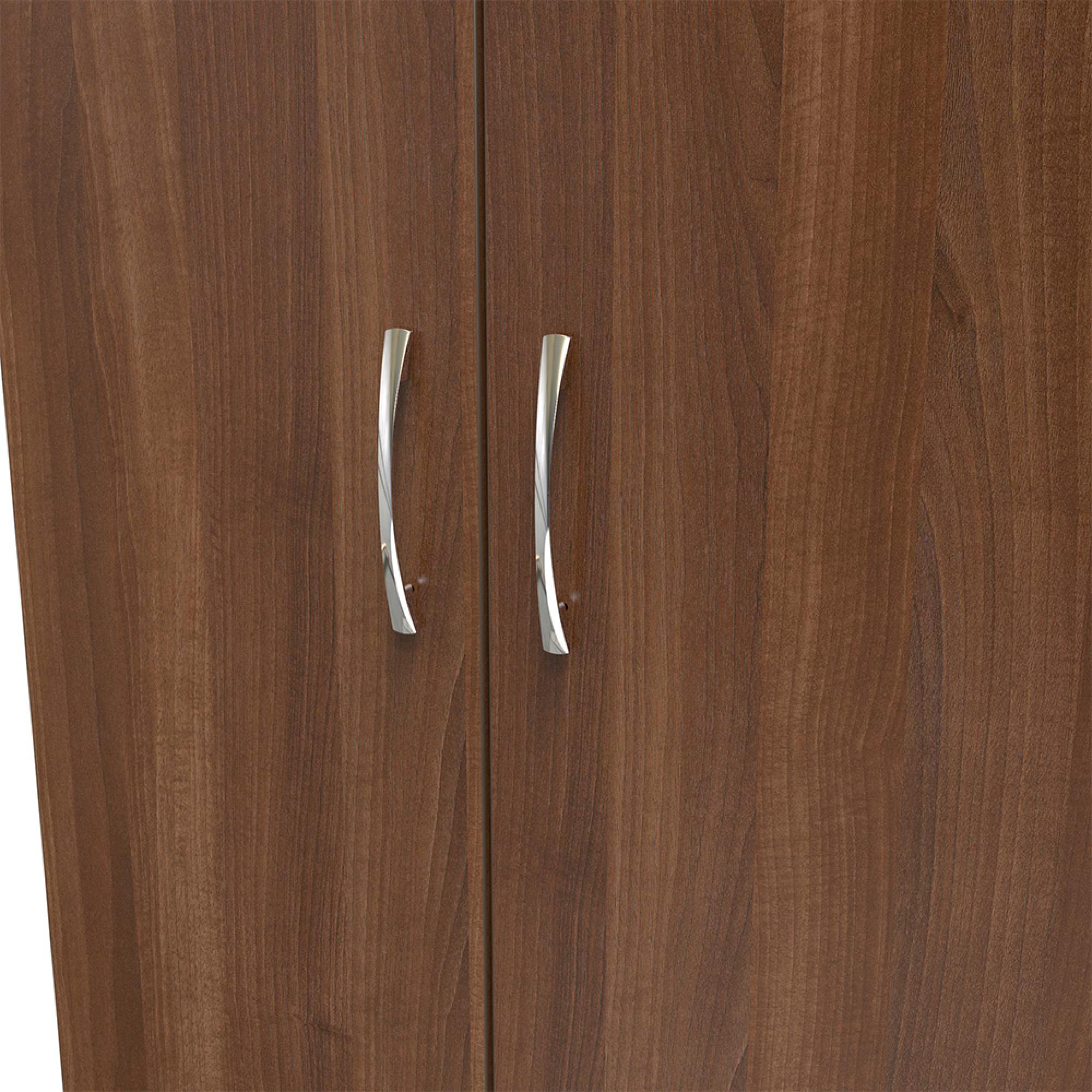 Avon Wardrobe - 3 Door - Triple - with LHF 2 Drawers - Walnut