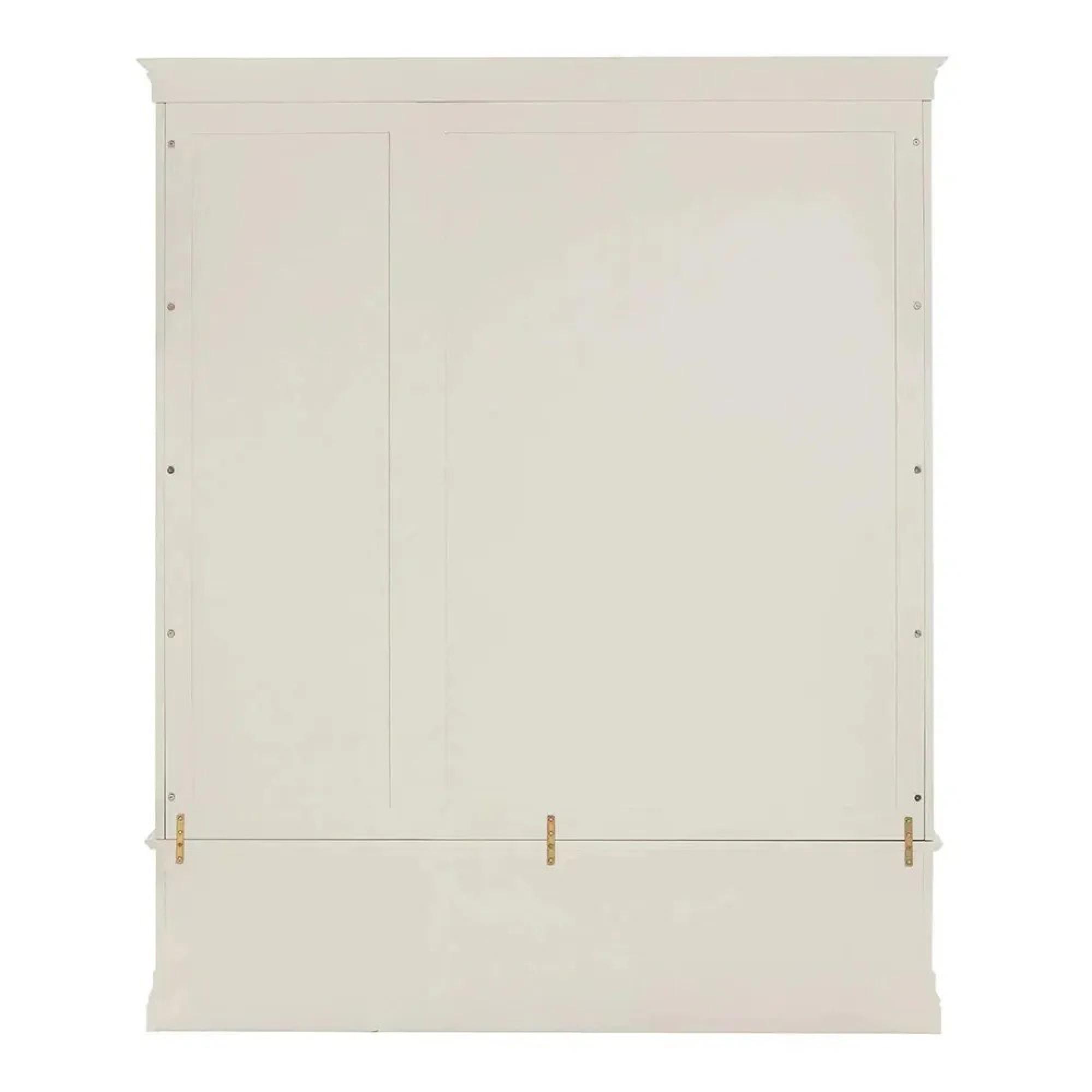 Paisley Wardrobe - 3 Door - 2 Drawer - Cream Painted