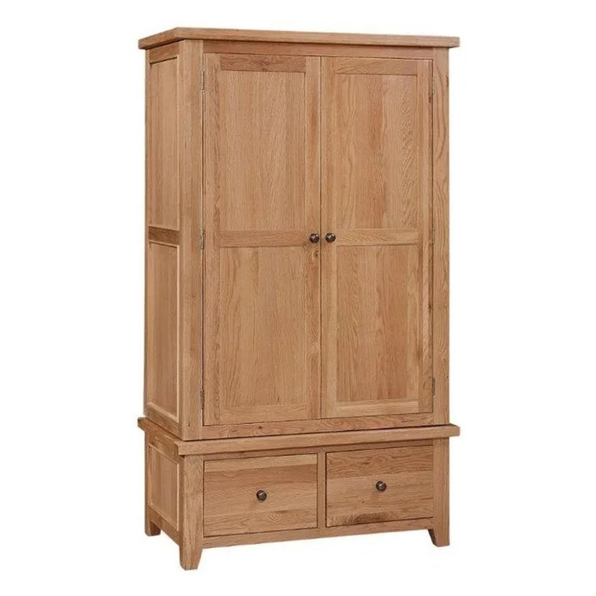 Appleby Wardrobe - 2 Door - 2 Drawer - Oak