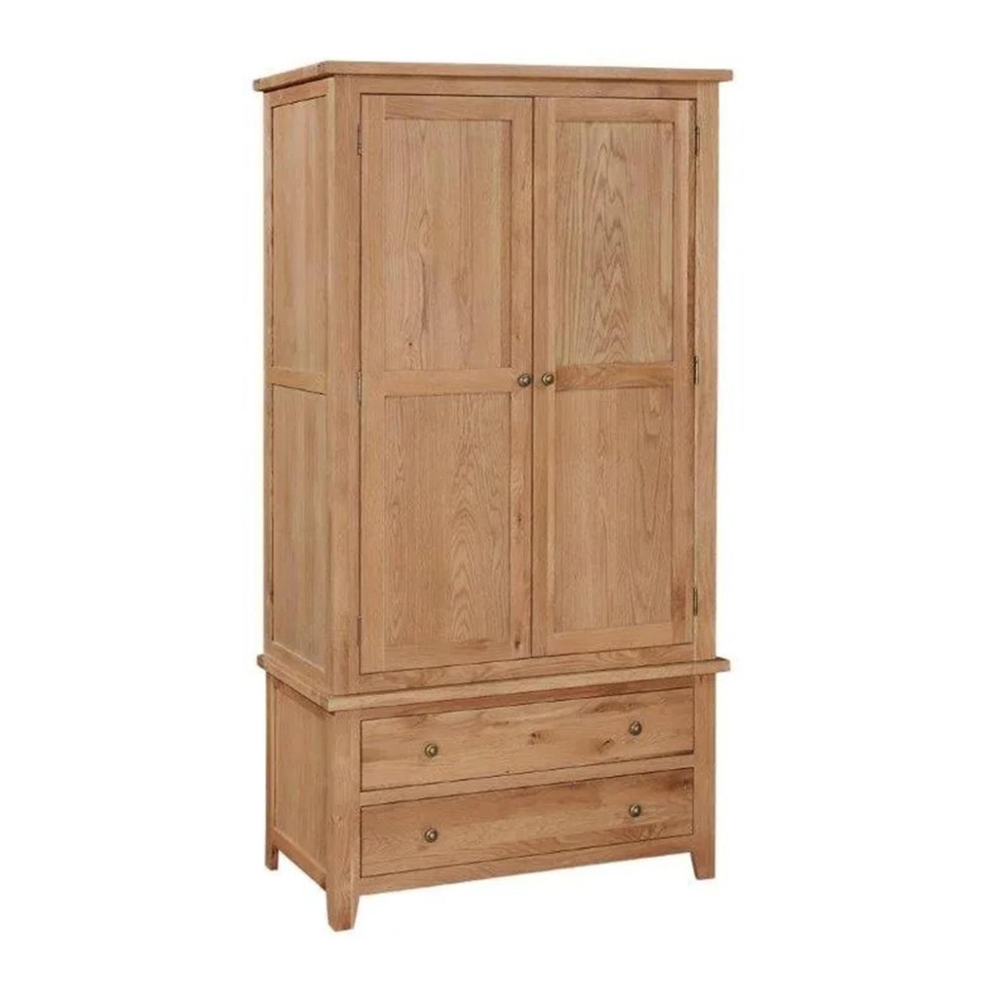 Appleby Wardrobe - 2 Door - 2 Drawer - Petite Oak