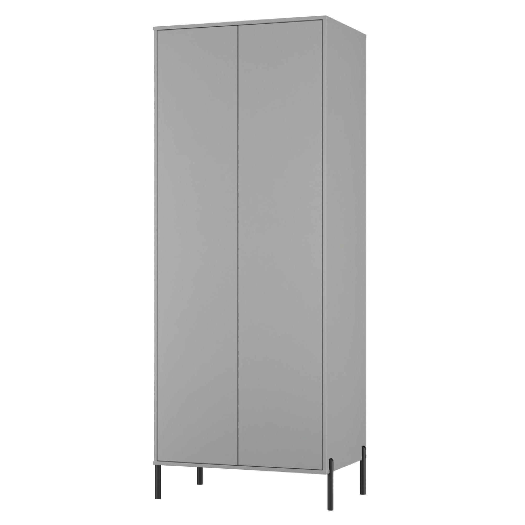 Leona Wardrobe - 2 Door - Tall - Dusk Grey