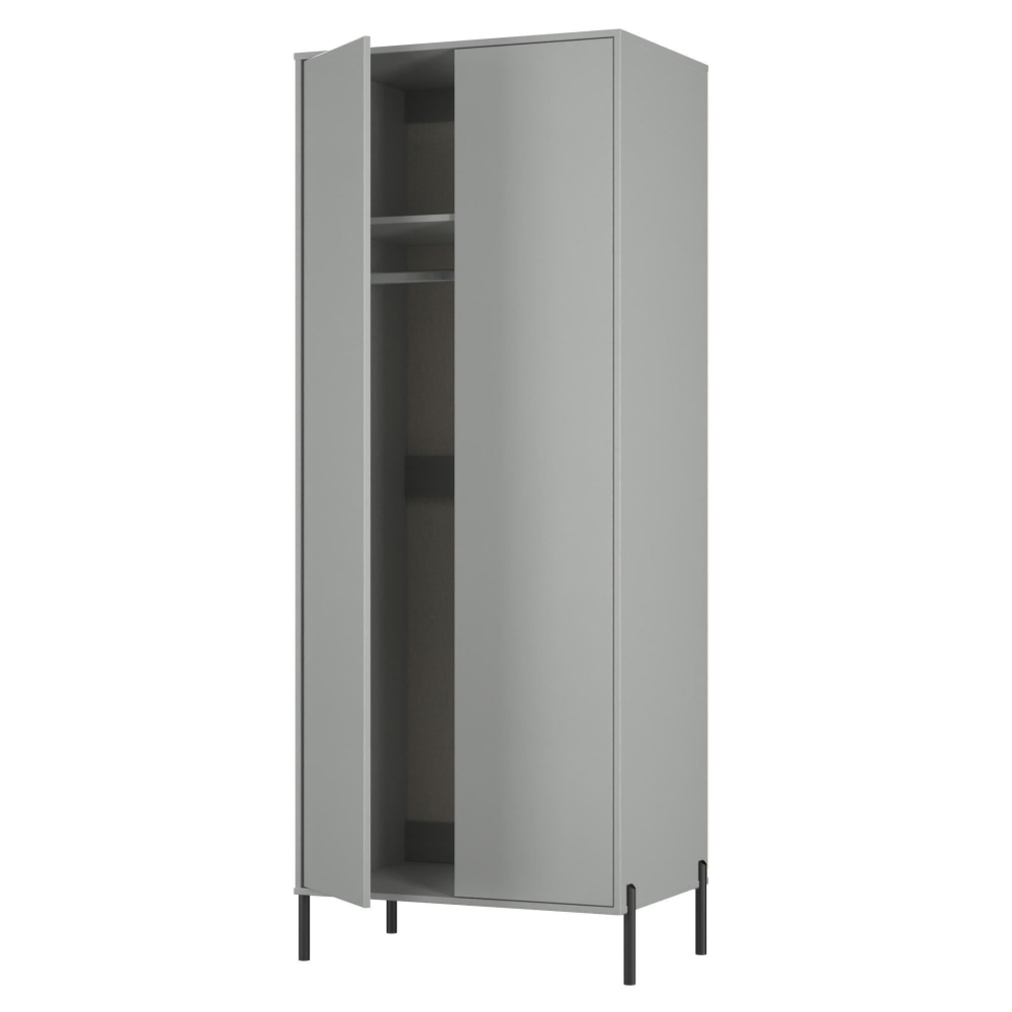 Leona Wardrobe - 2 Door - Tall - Dusk Grey