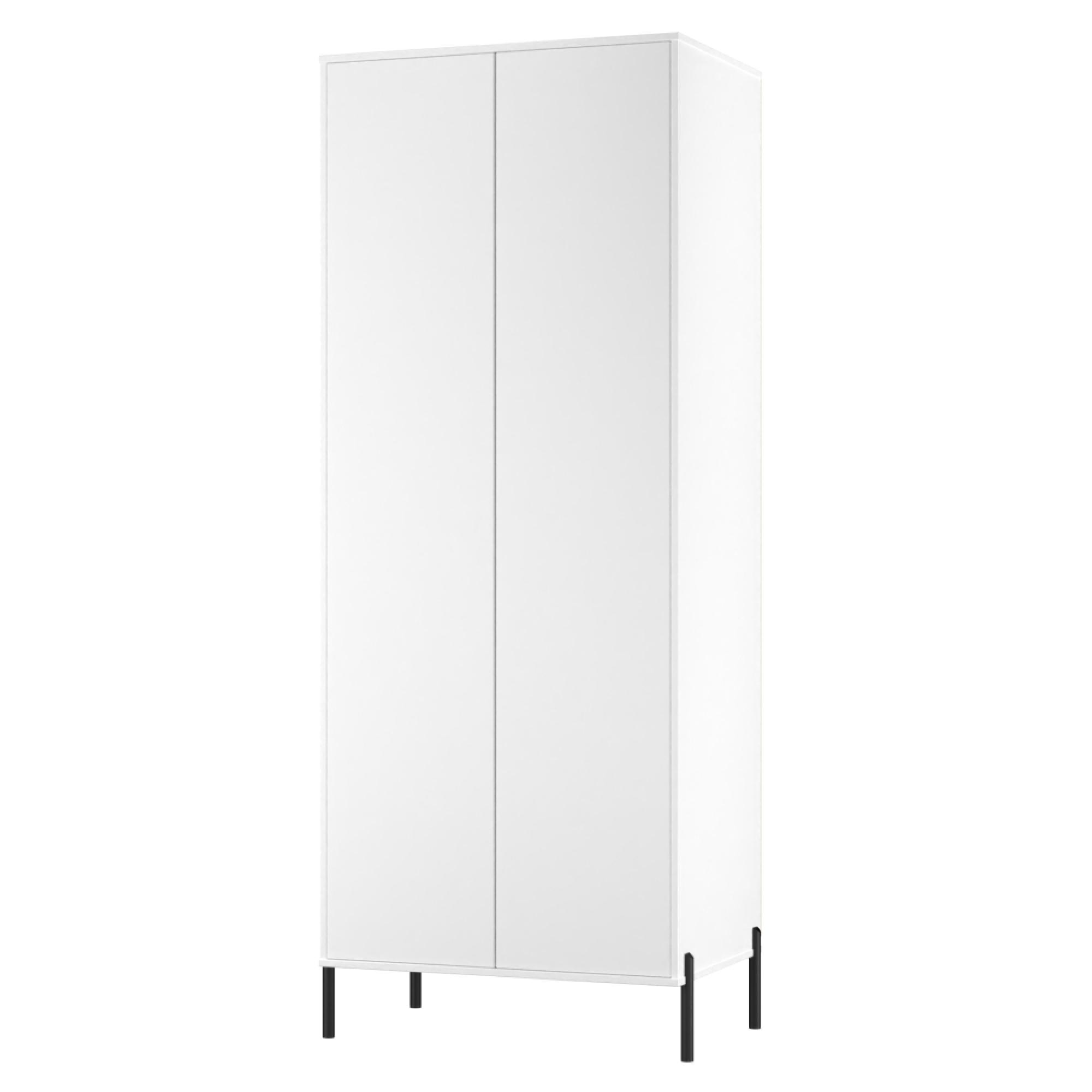 Leona Wardrobe - 2 Door - Tall - White Matt