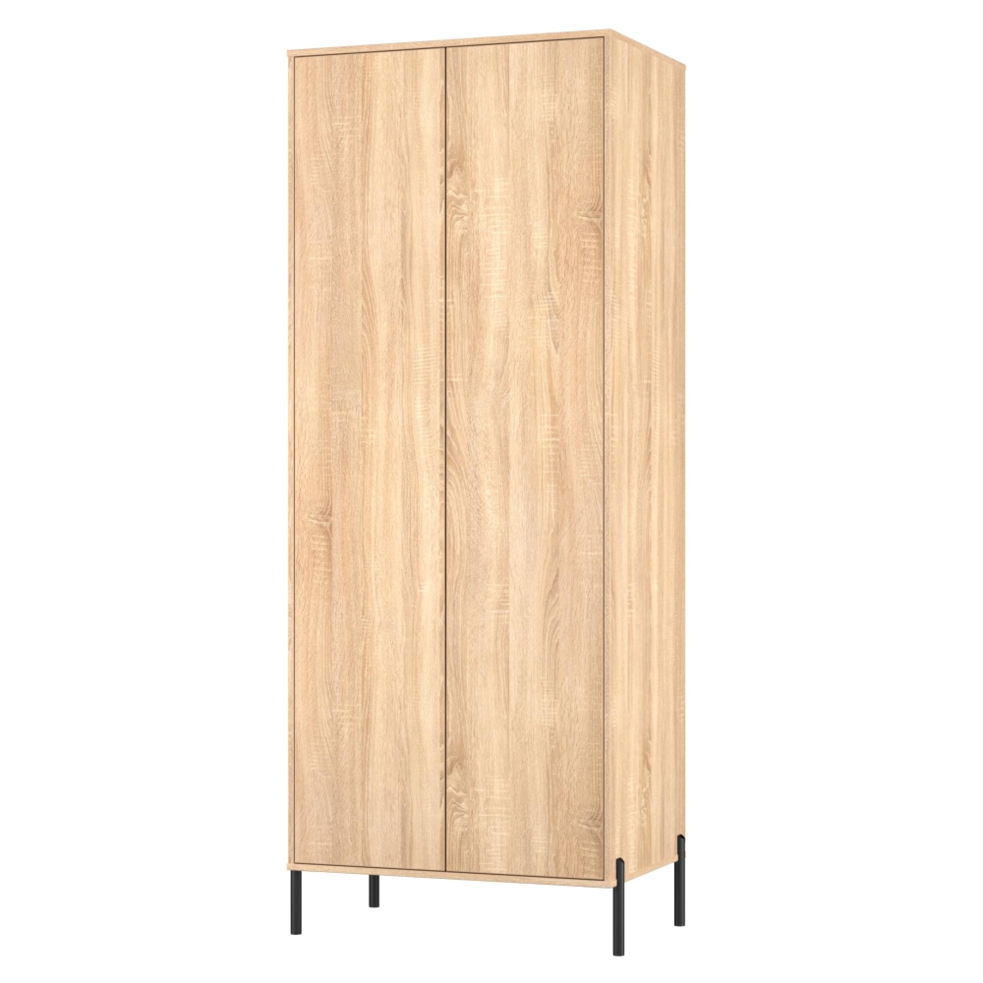 Leona Wardrobe - 2 Door - Tall - Bardolino Oak