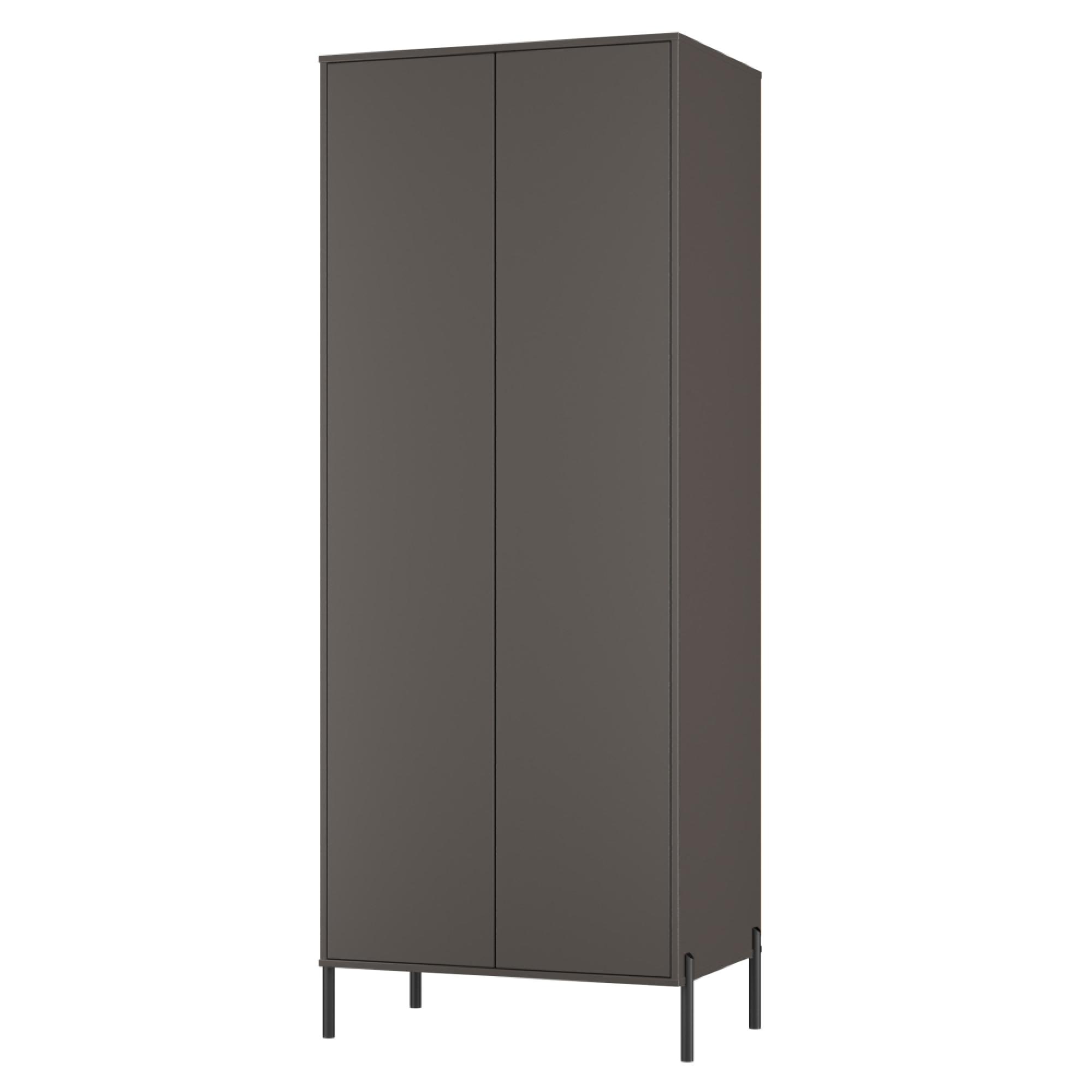 Leona Wardrobe - 2 Door - Tall - Graphite