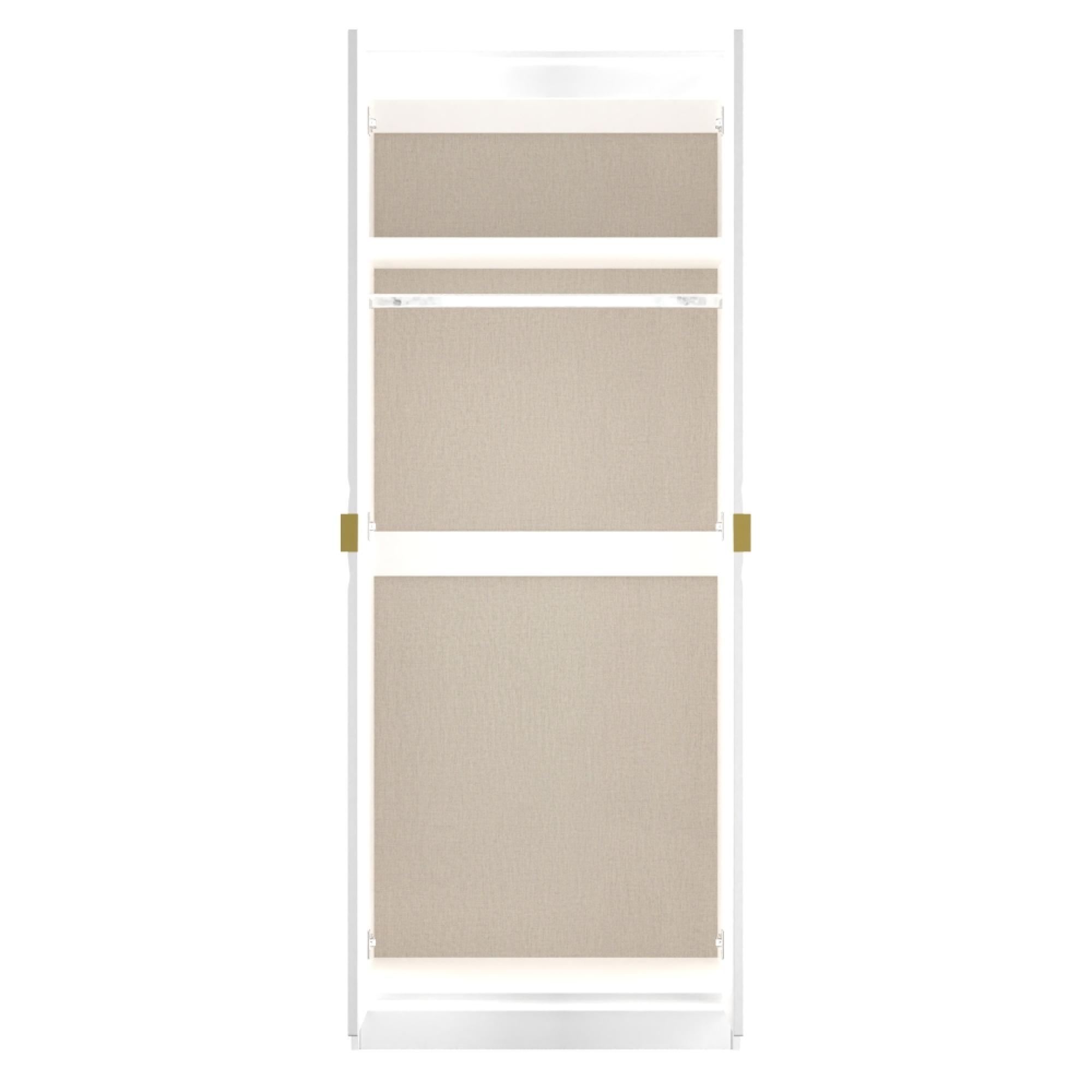 Harlequin Wardrobe - 2 Door - Tall - White Matt