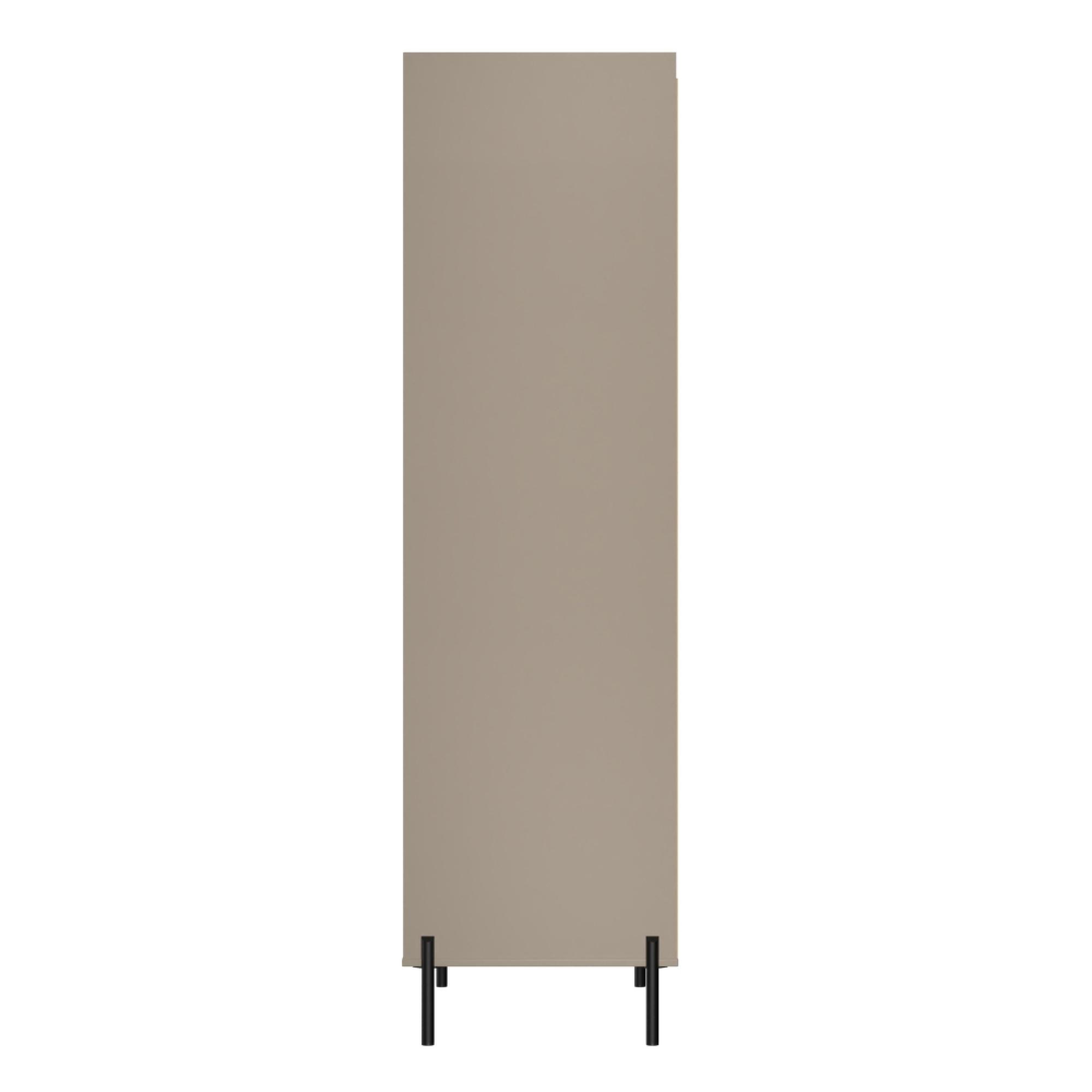 Osaka Wardrobe - 2 Door - Tall - Mushroom Matt Fluted